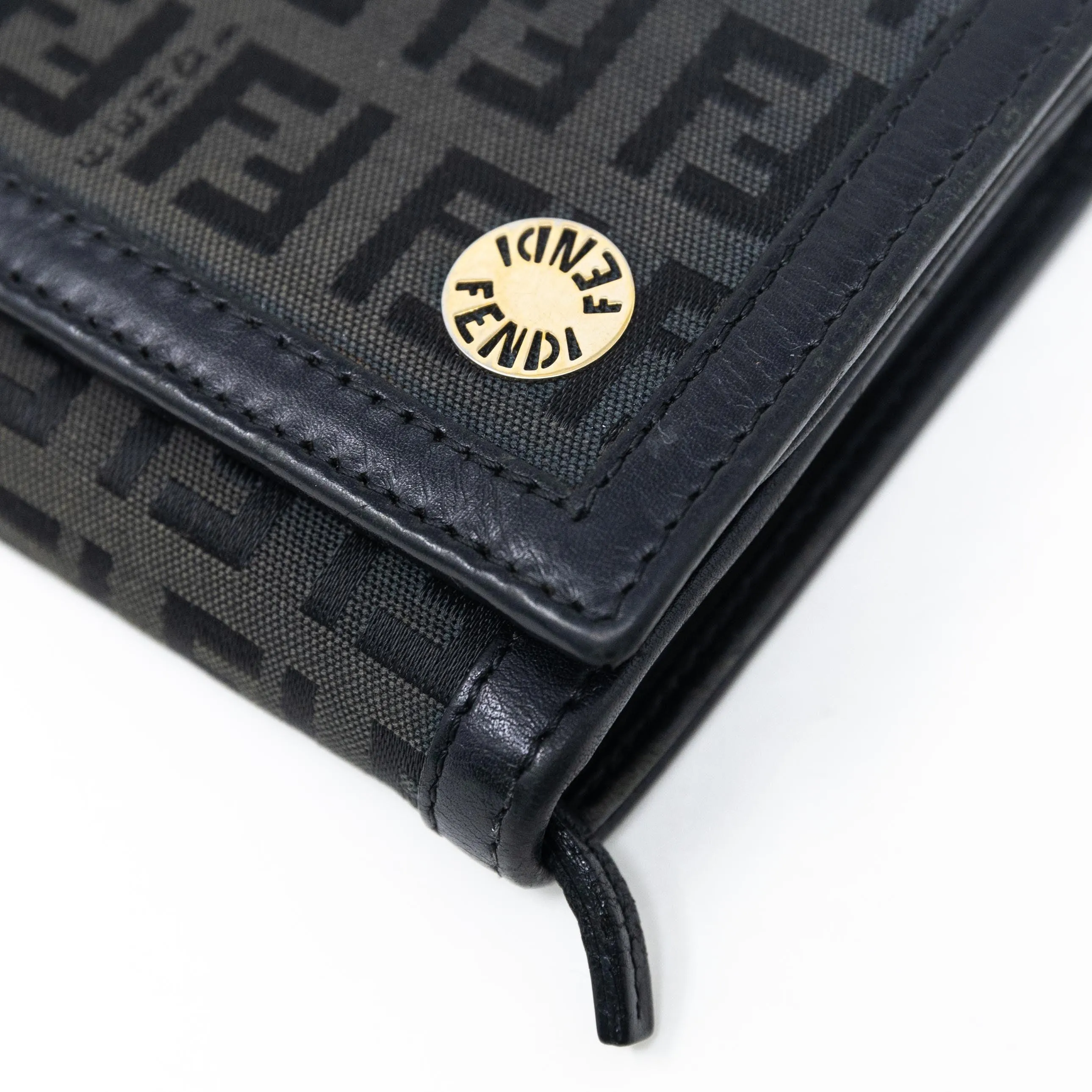 Fendi Black Zucchino Wallet