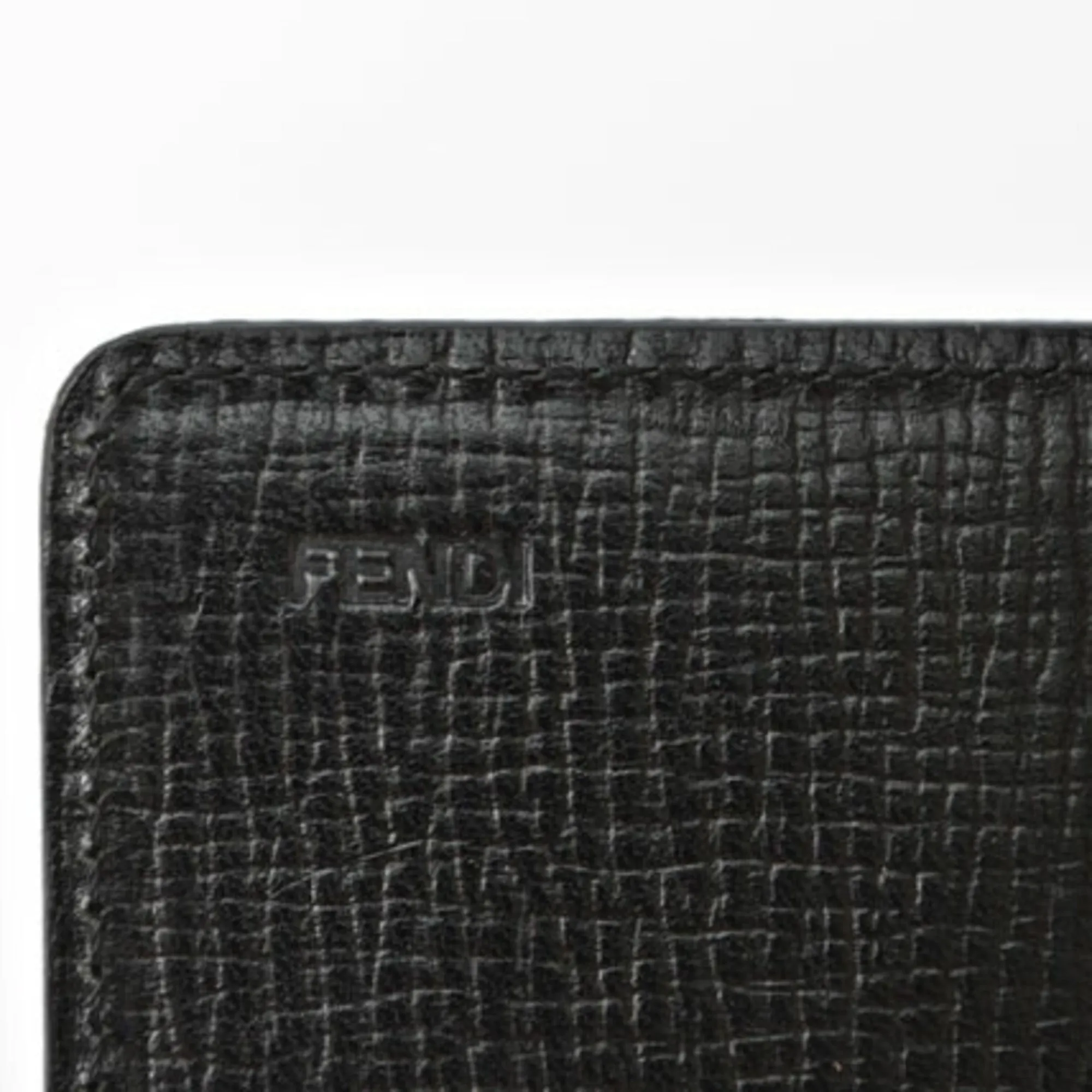 FENDI card case coin  coated canvas FF Zucca black