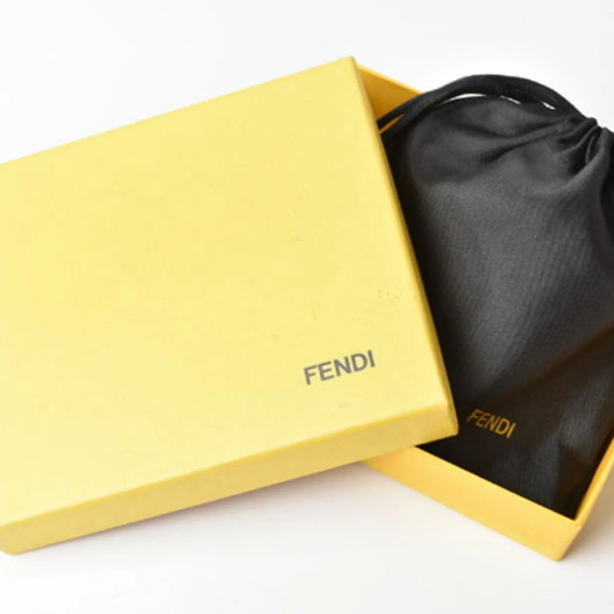 FENDI card case coin  coated canvas FF Zucca black