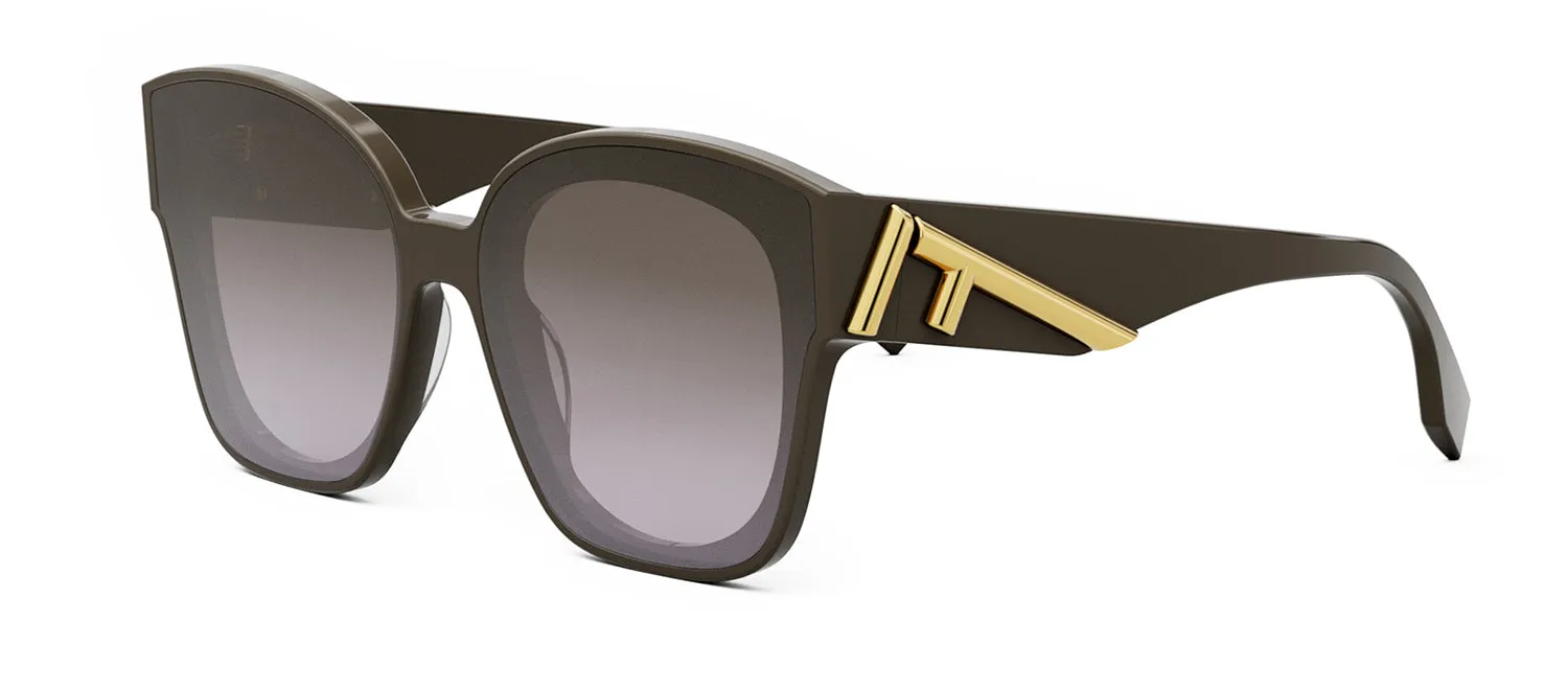 Fendi FE 40098 I 48F Square Sunglasses