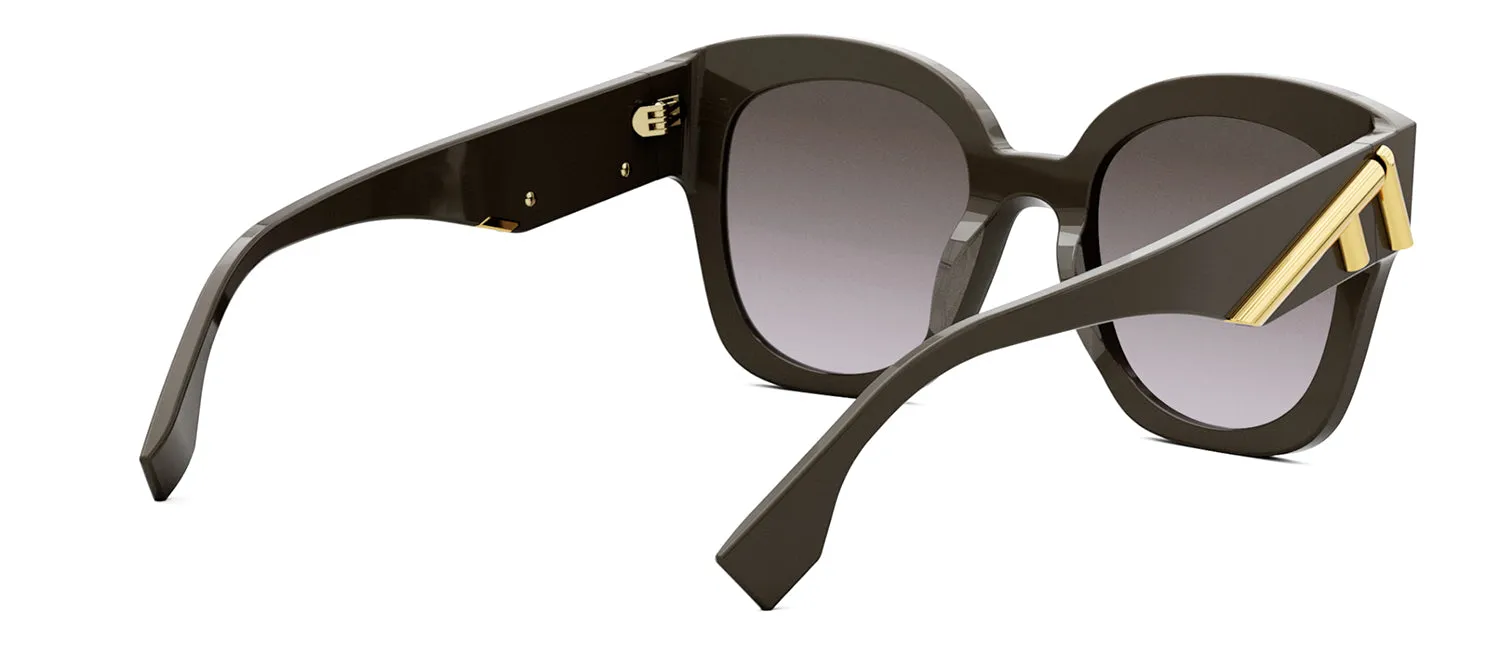 Fendi FE 40098 I 48F Square Sunglasses