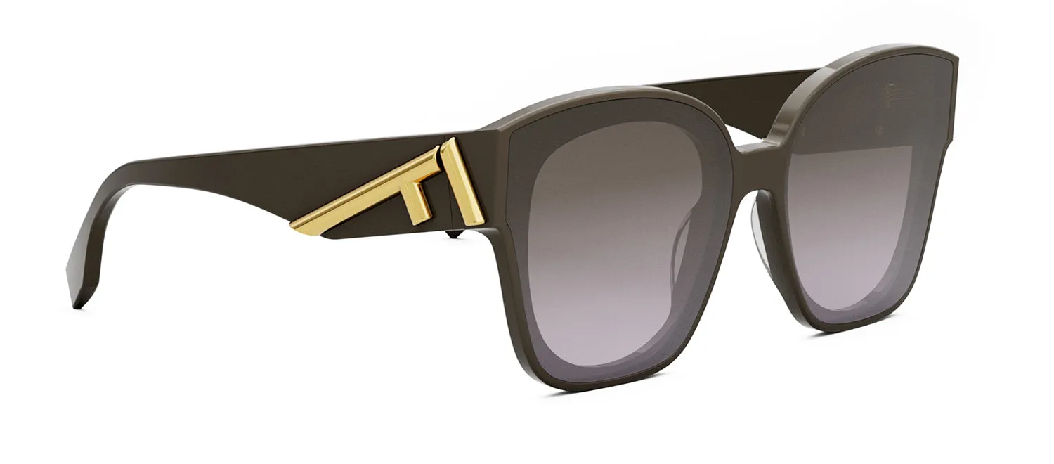 Fendi FE 40098 I 48F Square Sunglasses