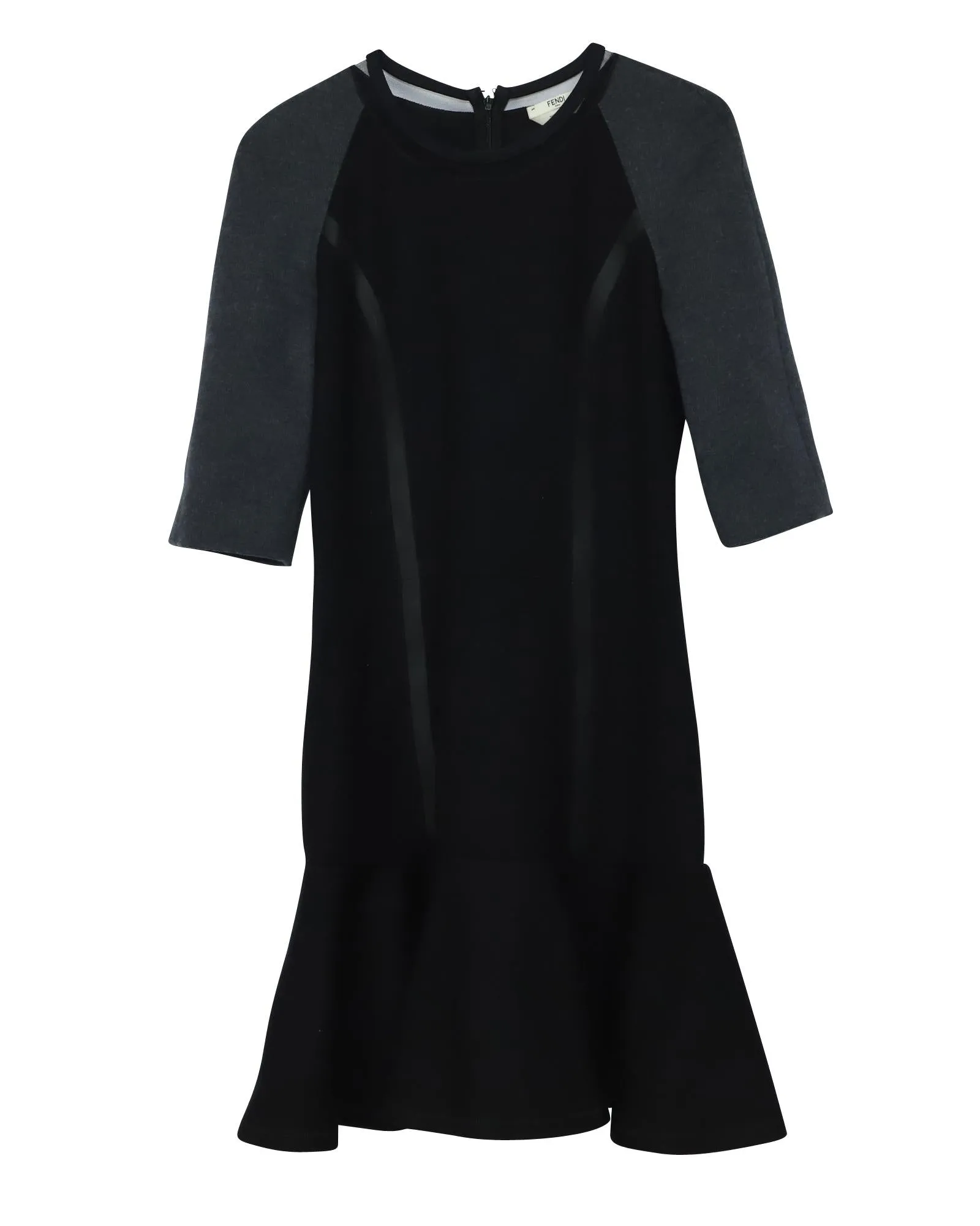 Fendi Mini Dress in Black Wool