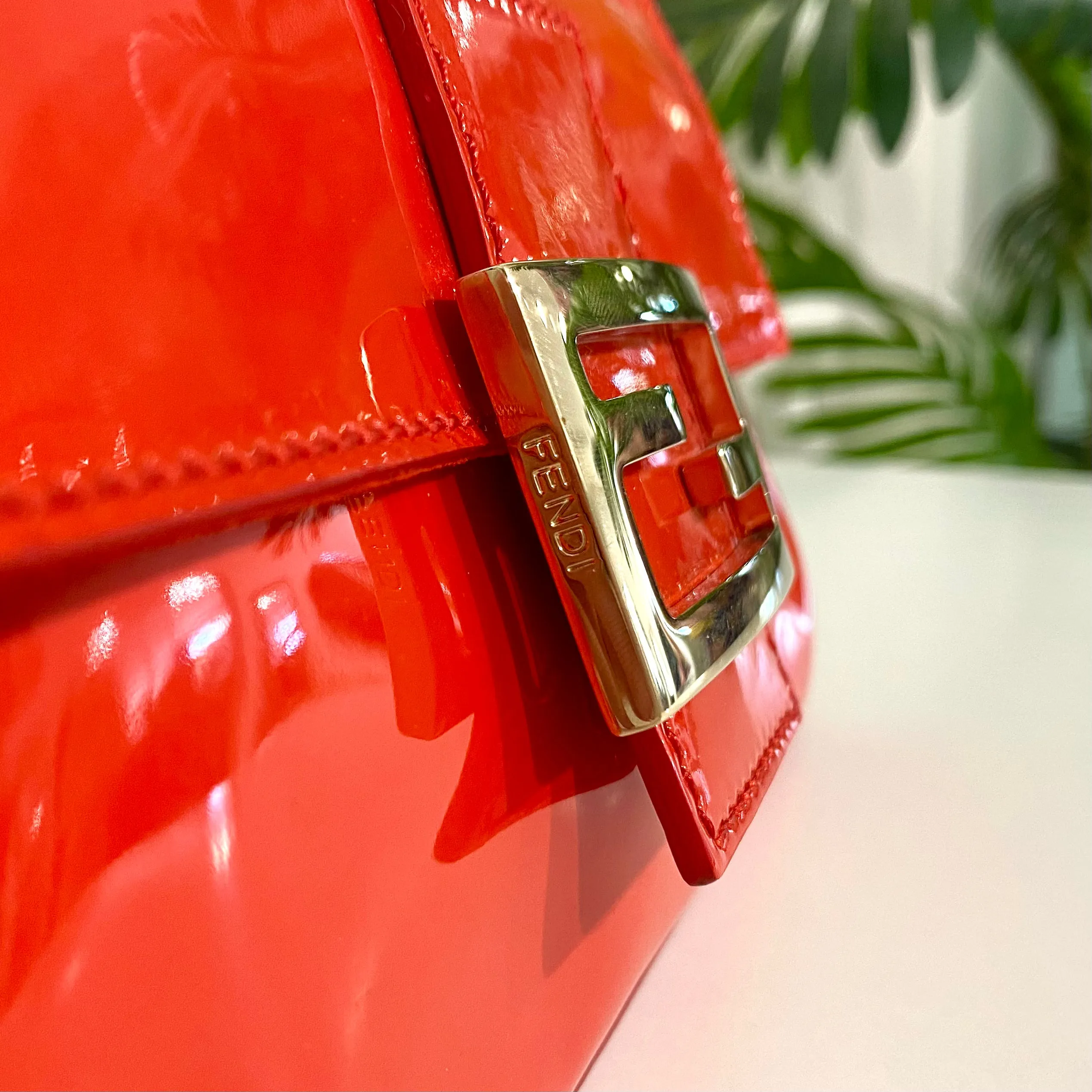 Fendi Red Patent Mini Mama Bag