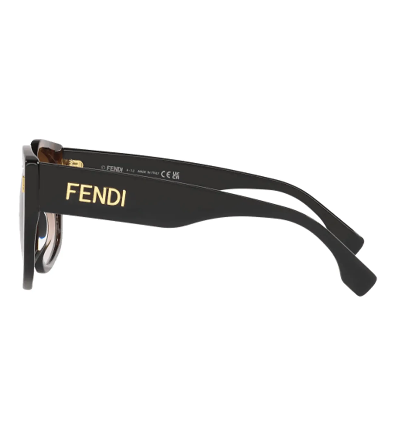 Fendi Women's Brown Gradient Geometric Sunglasses