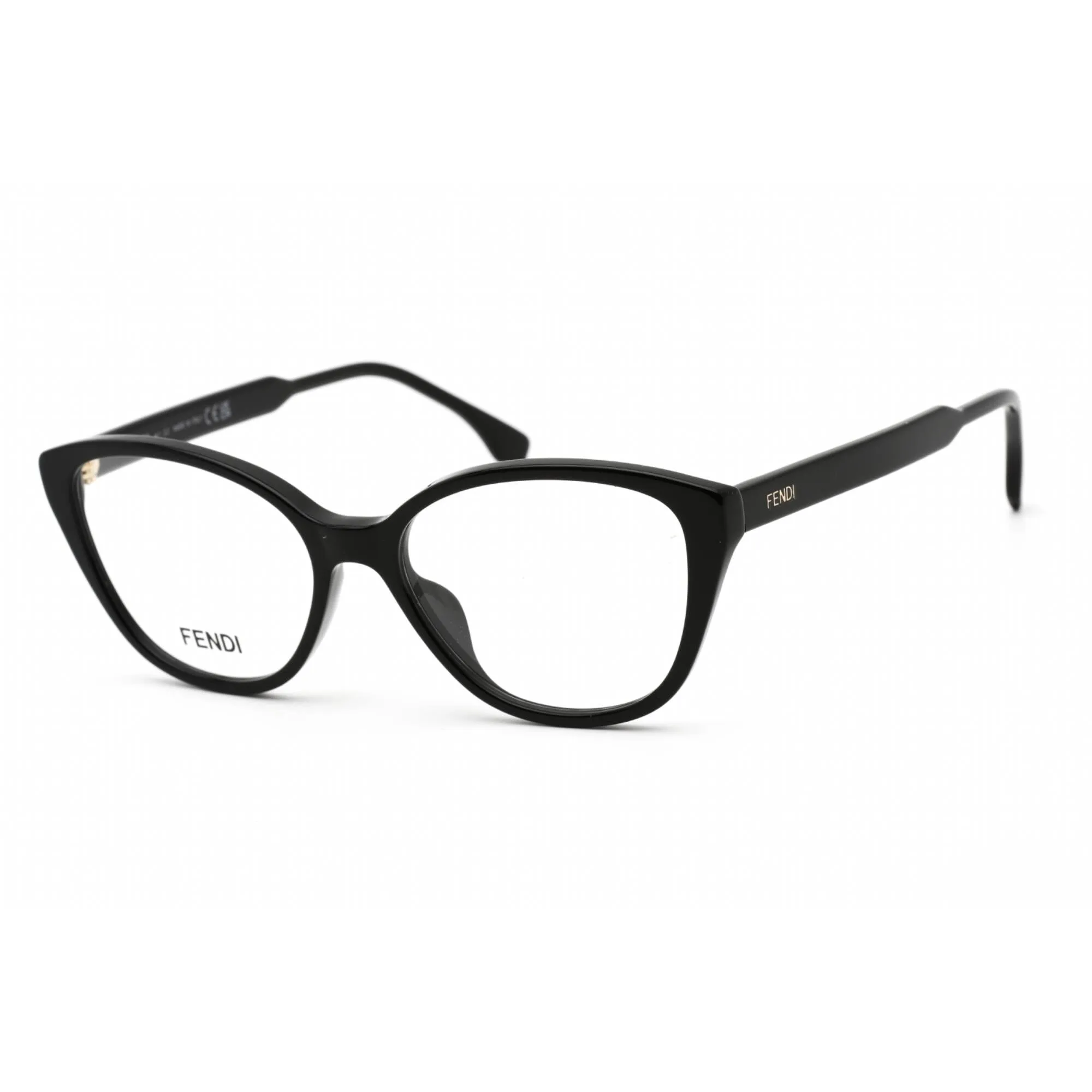 Fendi Women's Eyeglasses - Black Cat Eye Full Rim Frame Clear Lens | FE50014I 001