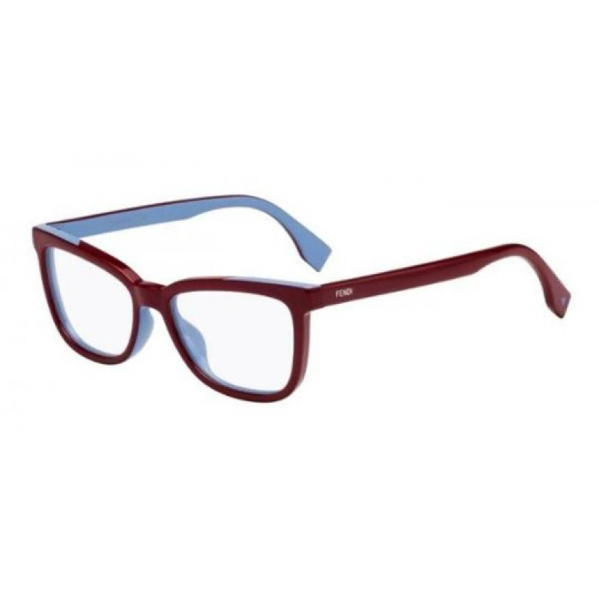 Fendi Women's Eyeglasses - Burgundy Azure Plastic Cat Eye Frame | FENDI FF0122 0MFU