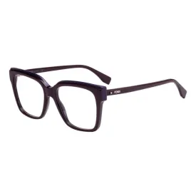 Fendi Women's Eyeglasses - Full Rim Plum Plastic Square Frame | FENDI FF0279 00T7