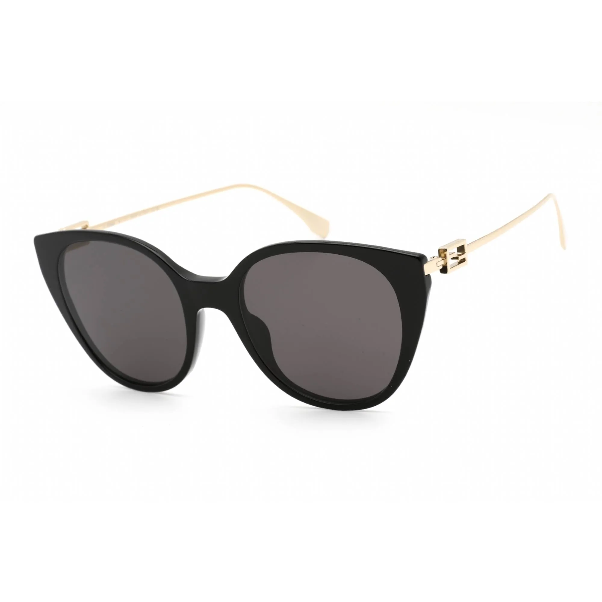 Fendi Women's Sunglasses - Black Plastic Cat Eye Shape Full Rim Frame | FE40047I 01A