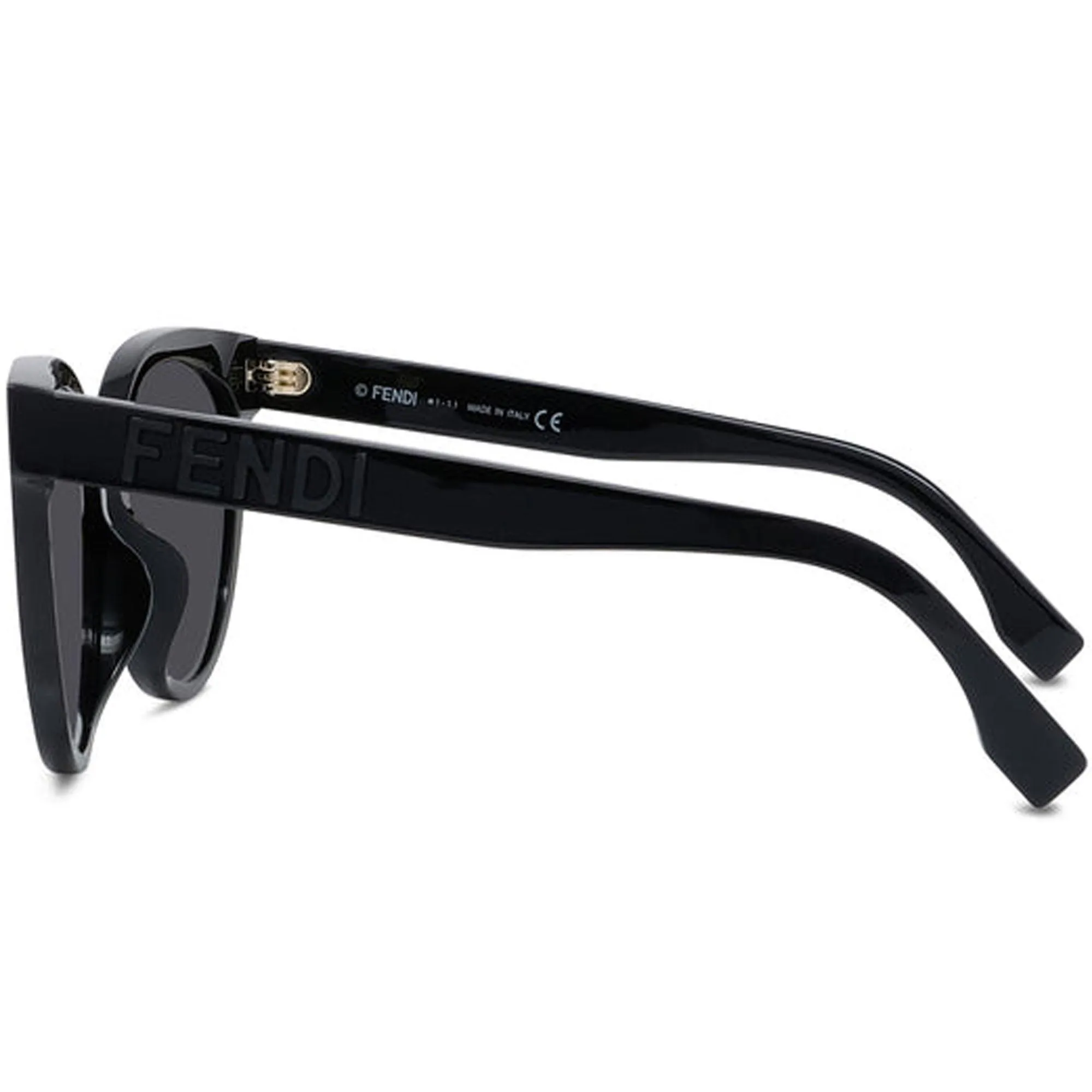 Fendi Women's Sunglasses - Full Rim Black Plastic Cat Eye Shape Frame | FE40008U 01A