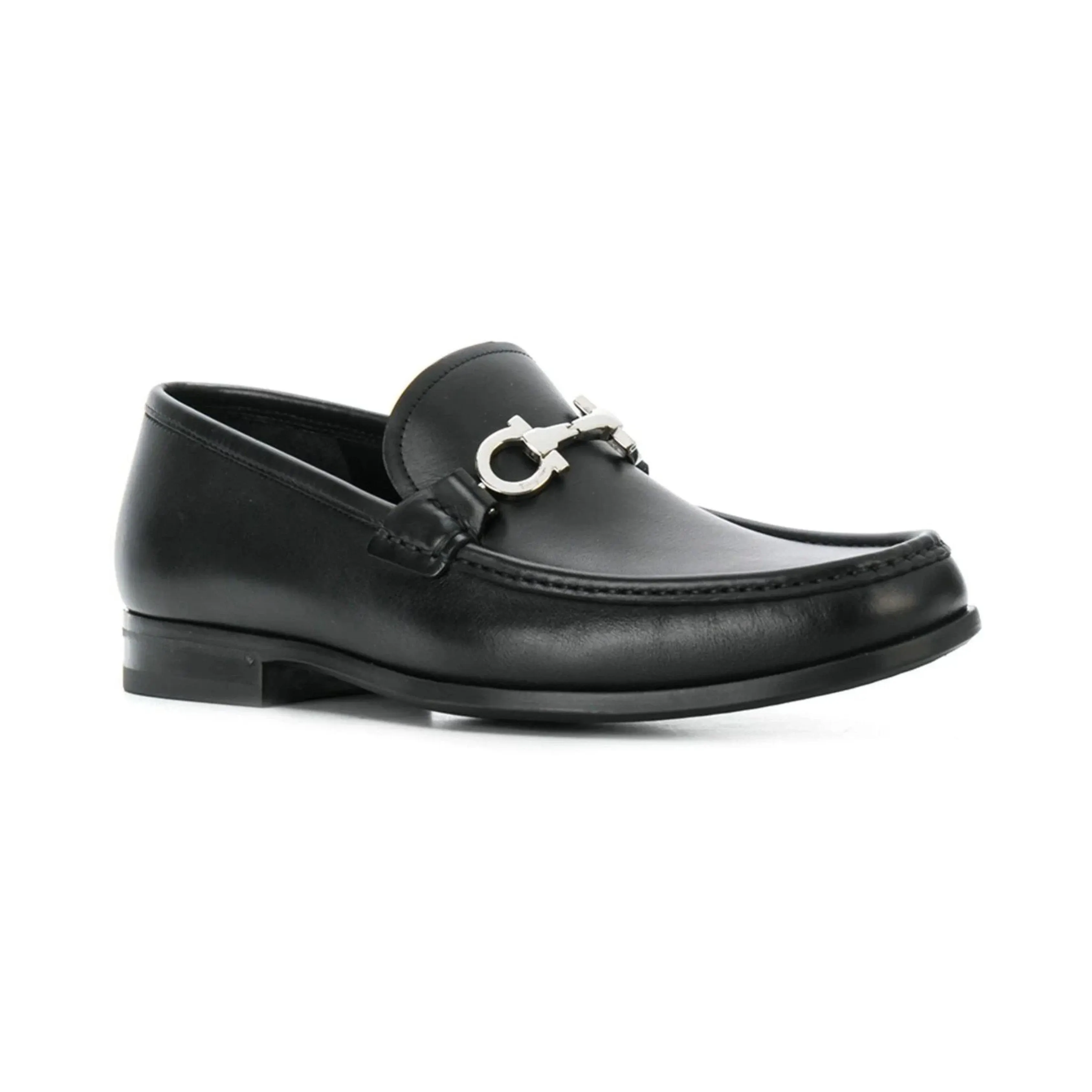 Ferragamo Rolo 15 Mocassin Shoes Black