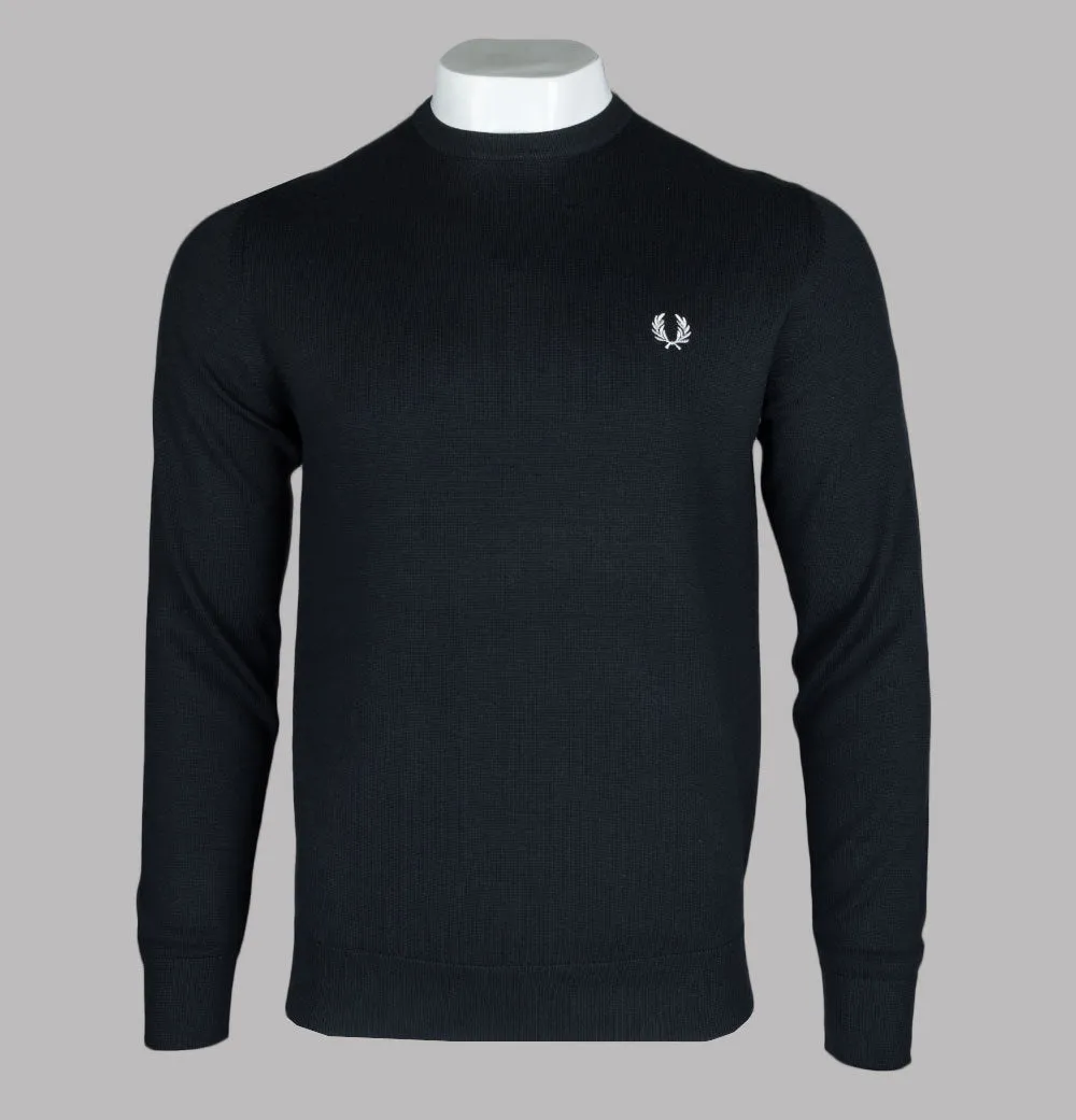 Fred Perry Classic Crew Neck Jumper Black