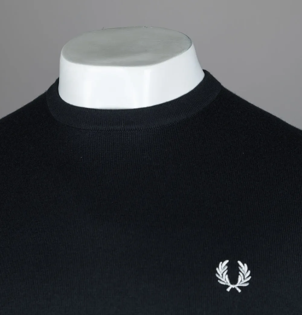 Fred Perry Classic Crew Neck Jumper Black