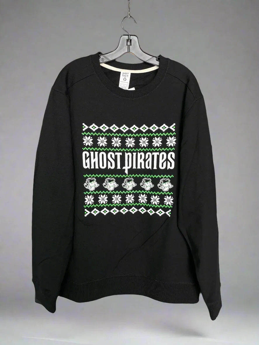 Ghost Pirates Christmas Black Sweater