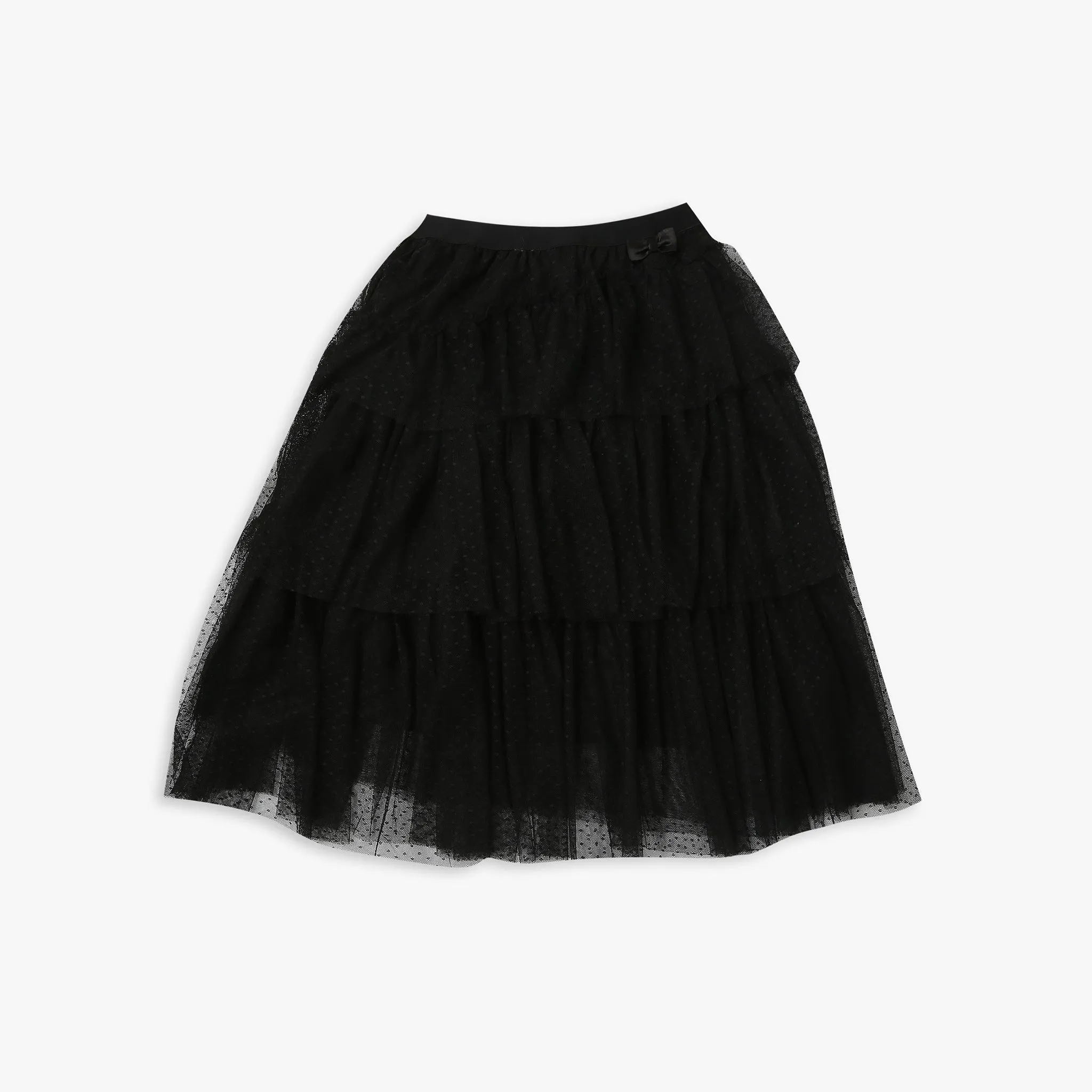 Girl's Regular Fit Embellished Mid Rise Skirt