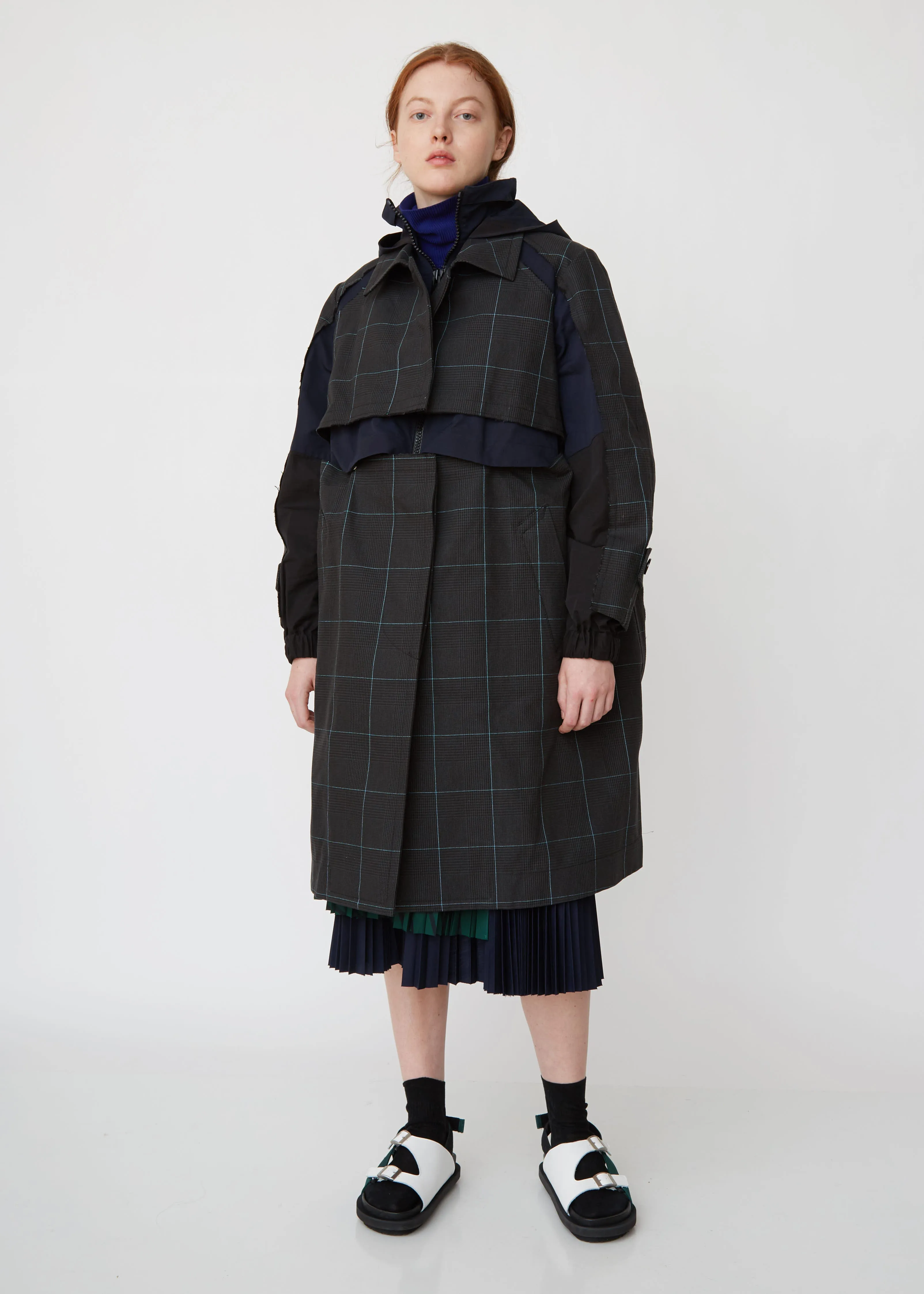 Glencheck Hybrid Coat