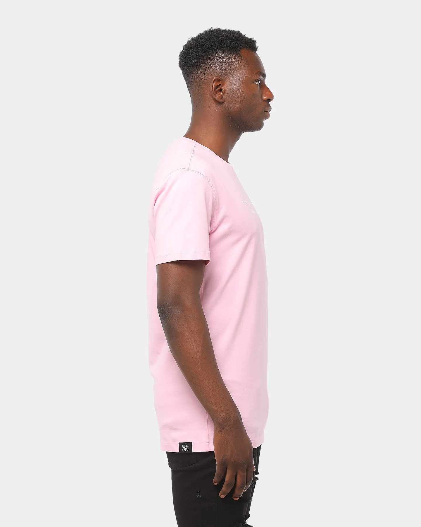 Goat Crew Stop Snitching SS Tee Pink