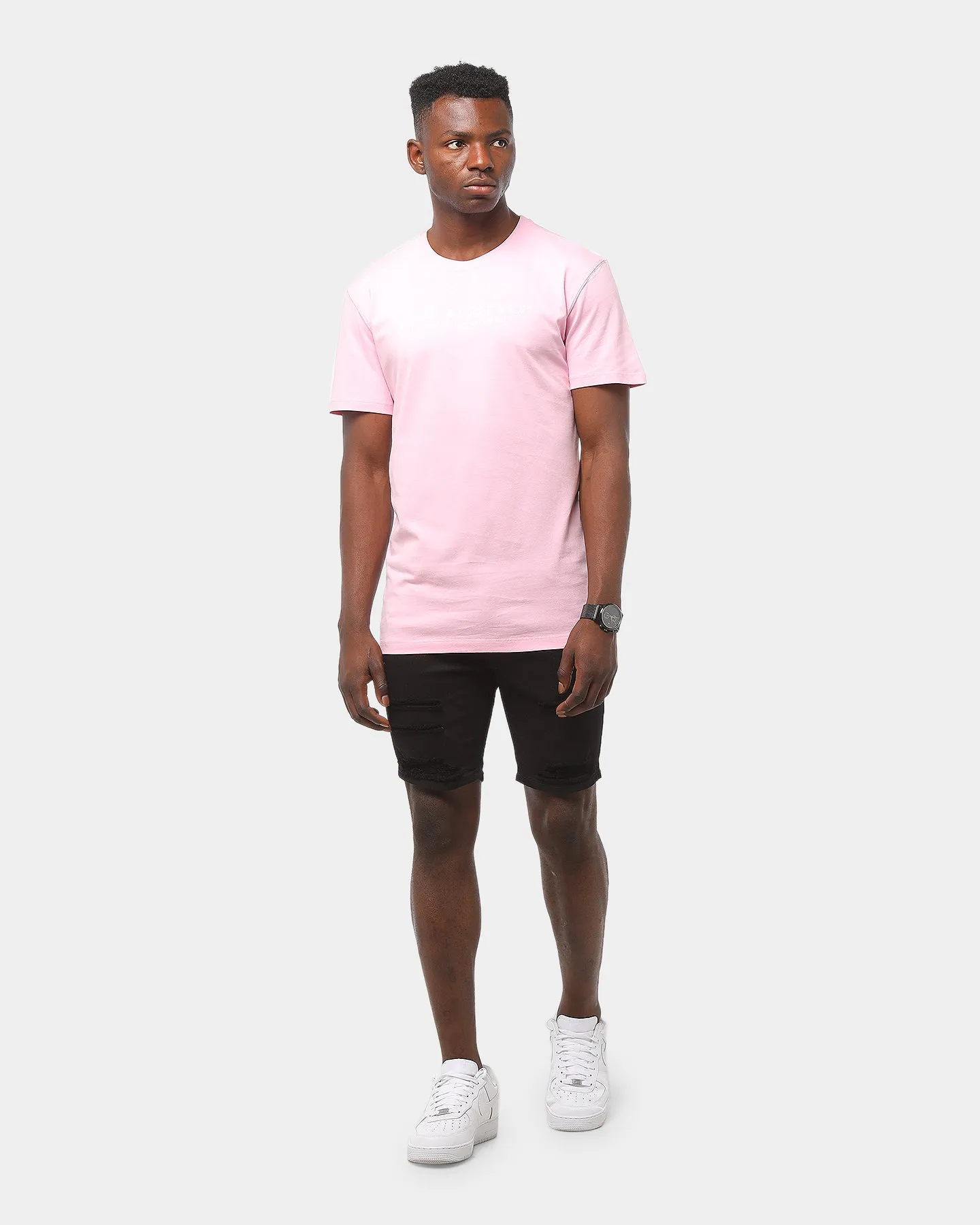 Goat Crew Stop Snitching SS Tee Pink