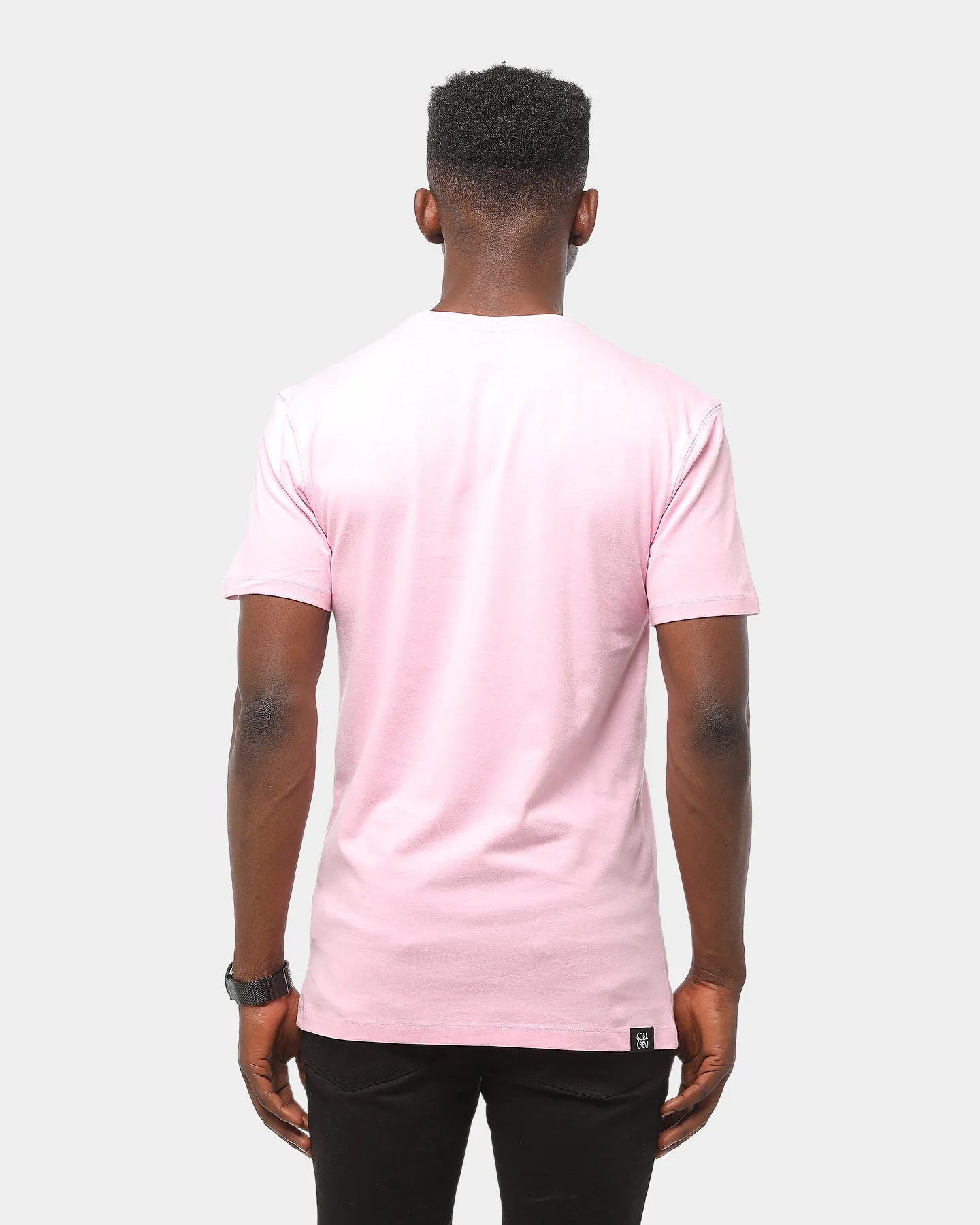 Goat Crew Stop Snitching SS Tee Pink