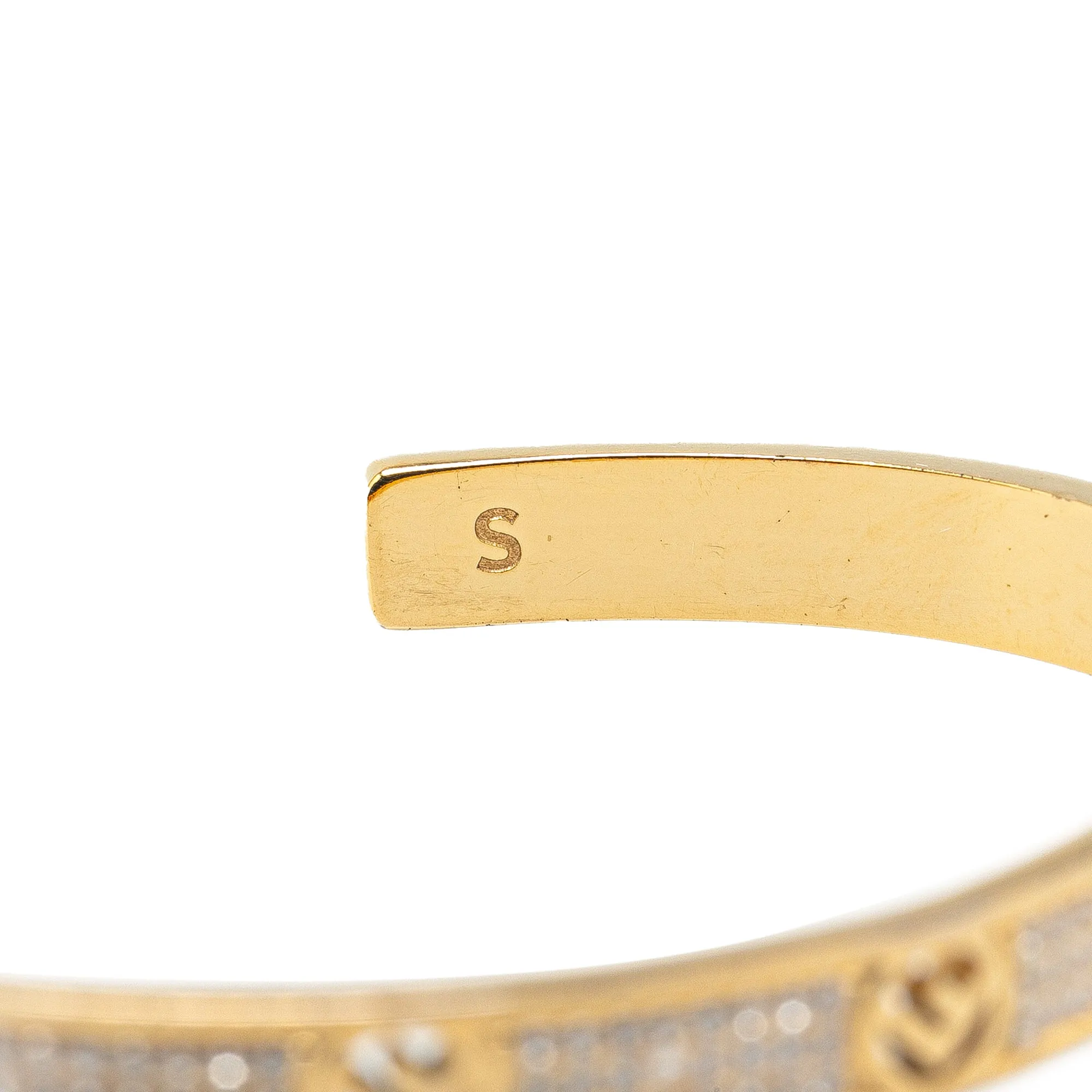 Gold Fendi Gold Plated F is Fendi Cuff Bracelet