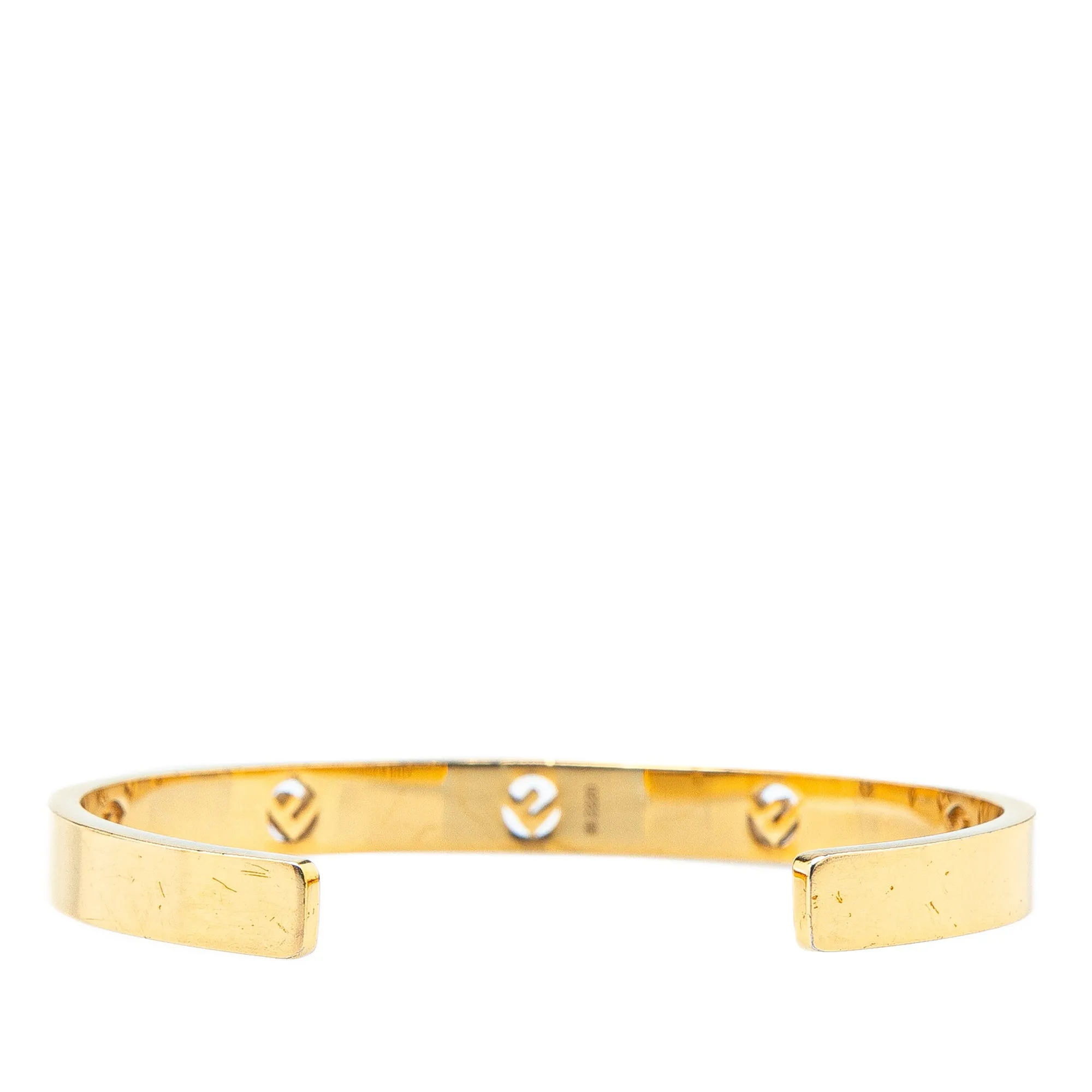 Gold Fendi Gold Plated F is Fendi Cuff Bracelet