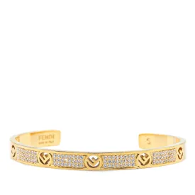 Gold Fendi Gold Plated F is Fendi Cuff Bracelet