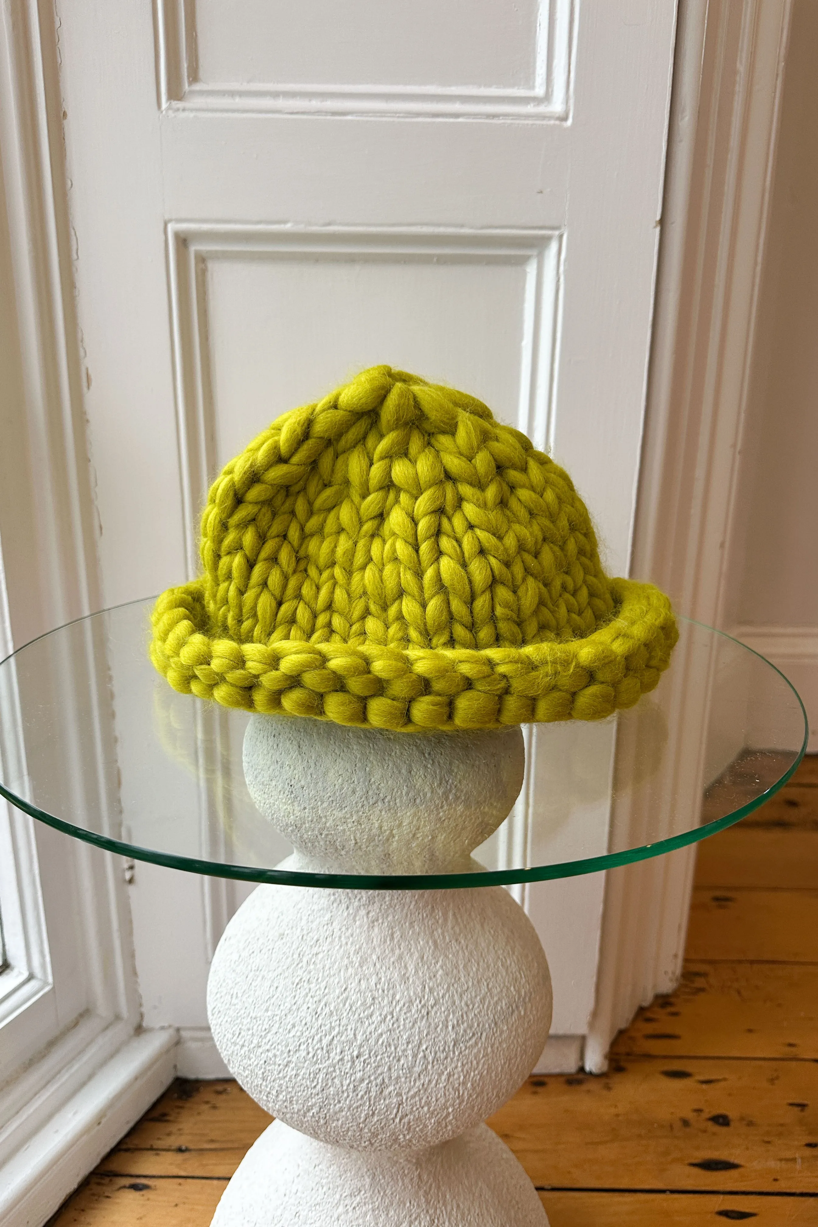 Gooseberry Colossal Knit Mushroom Hat (Small Sample)