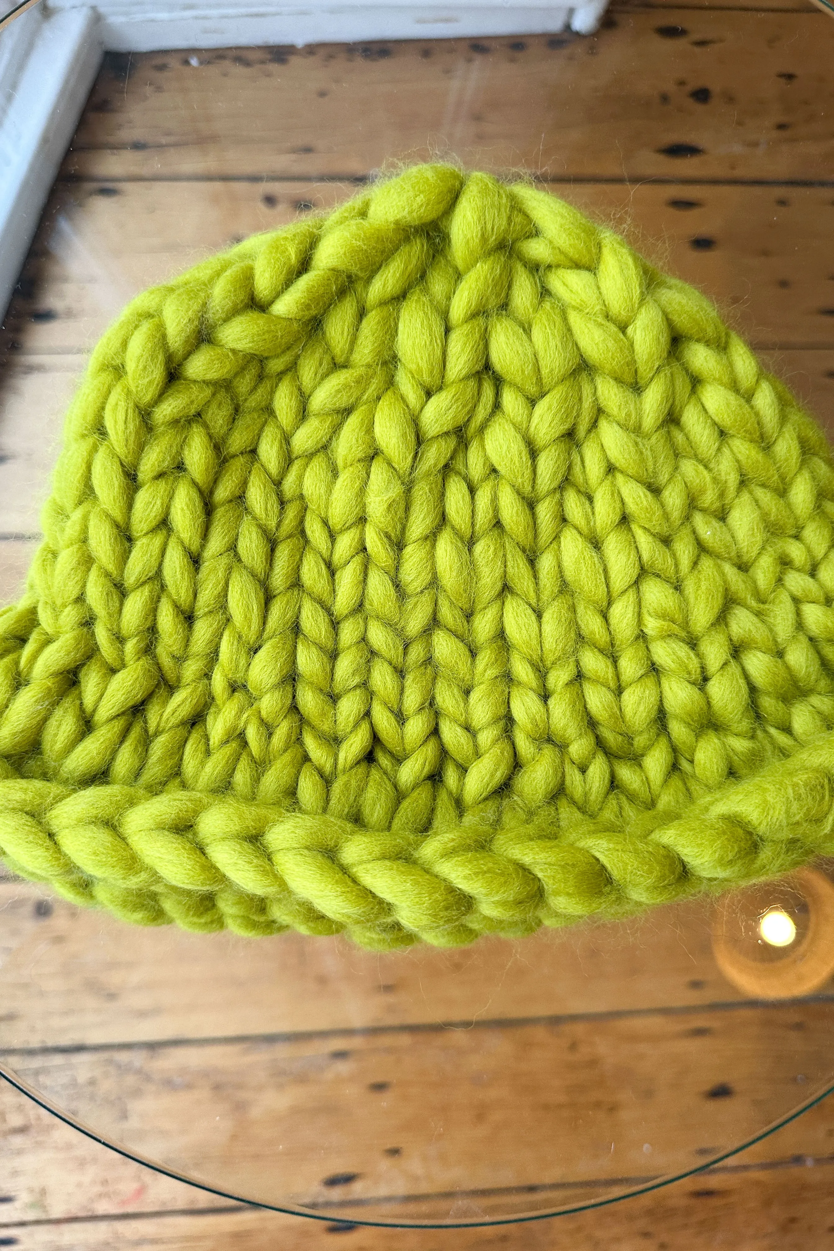 Gooseberry Colossal Knit Mushroom Hat (Small Sample)