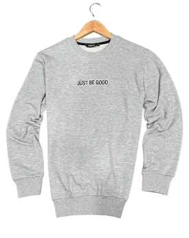 Gray Men's Sweatshirt Crewneck Pullover lightweight Fleece