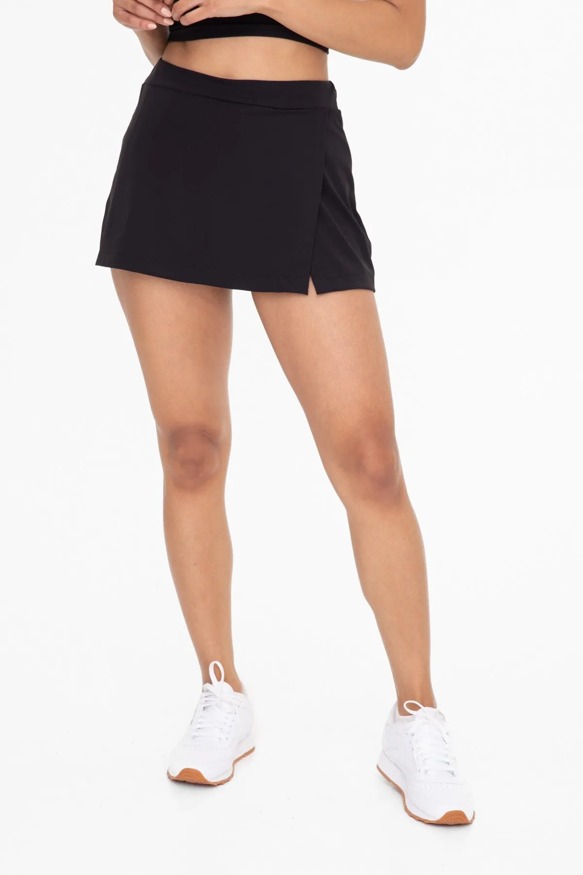 GREEN - A-Line Side Slit Tennis Skort | Mono B