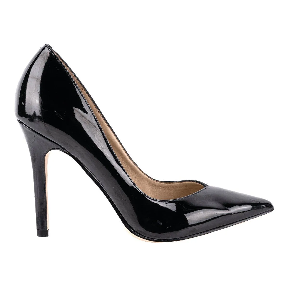 Guess Barett Pump High-Heel Shoes Leather Black Colour For Women