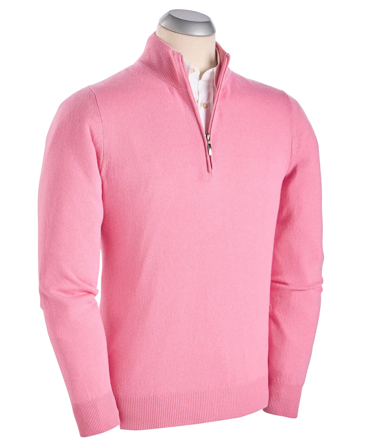 Heritage Italian 100% Cashmere Quarter-Zip Sweater