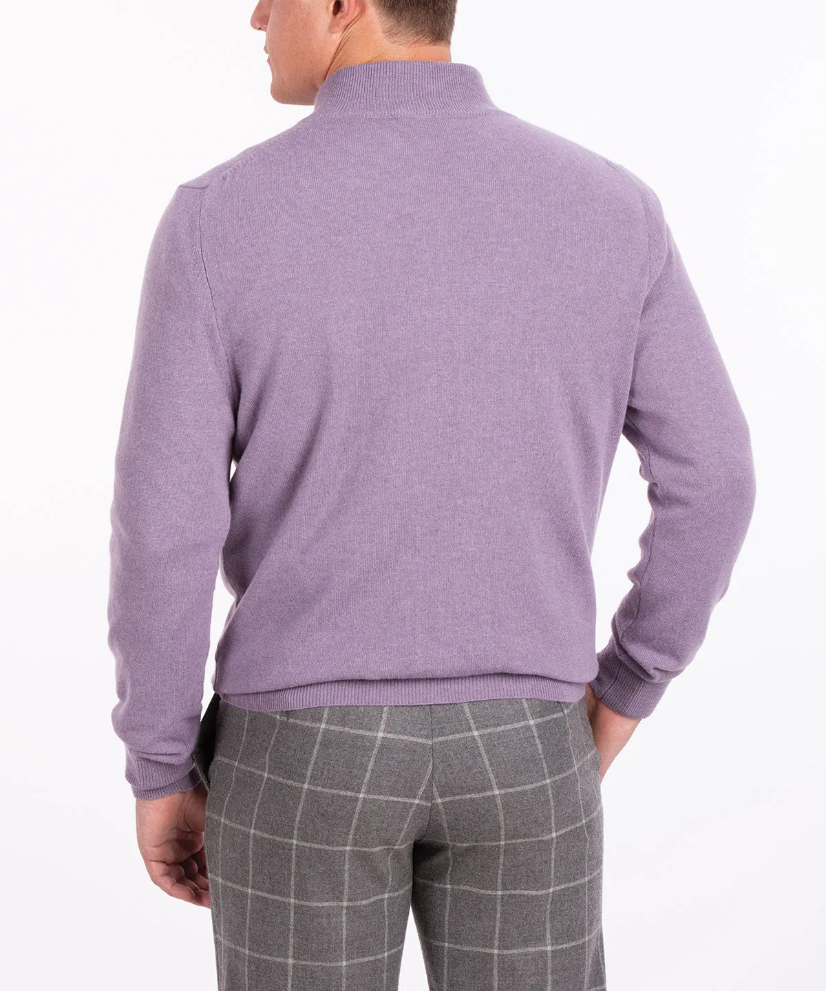 Heritage Italian 100% Cashmere Quarter-Zip Sweater