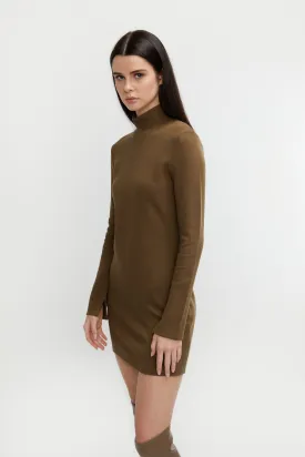 HIGH NECK KNIT DRESS