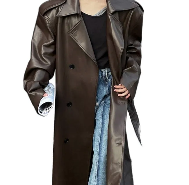 Hot Girl Design Windbreaker coat long Jacket For Women