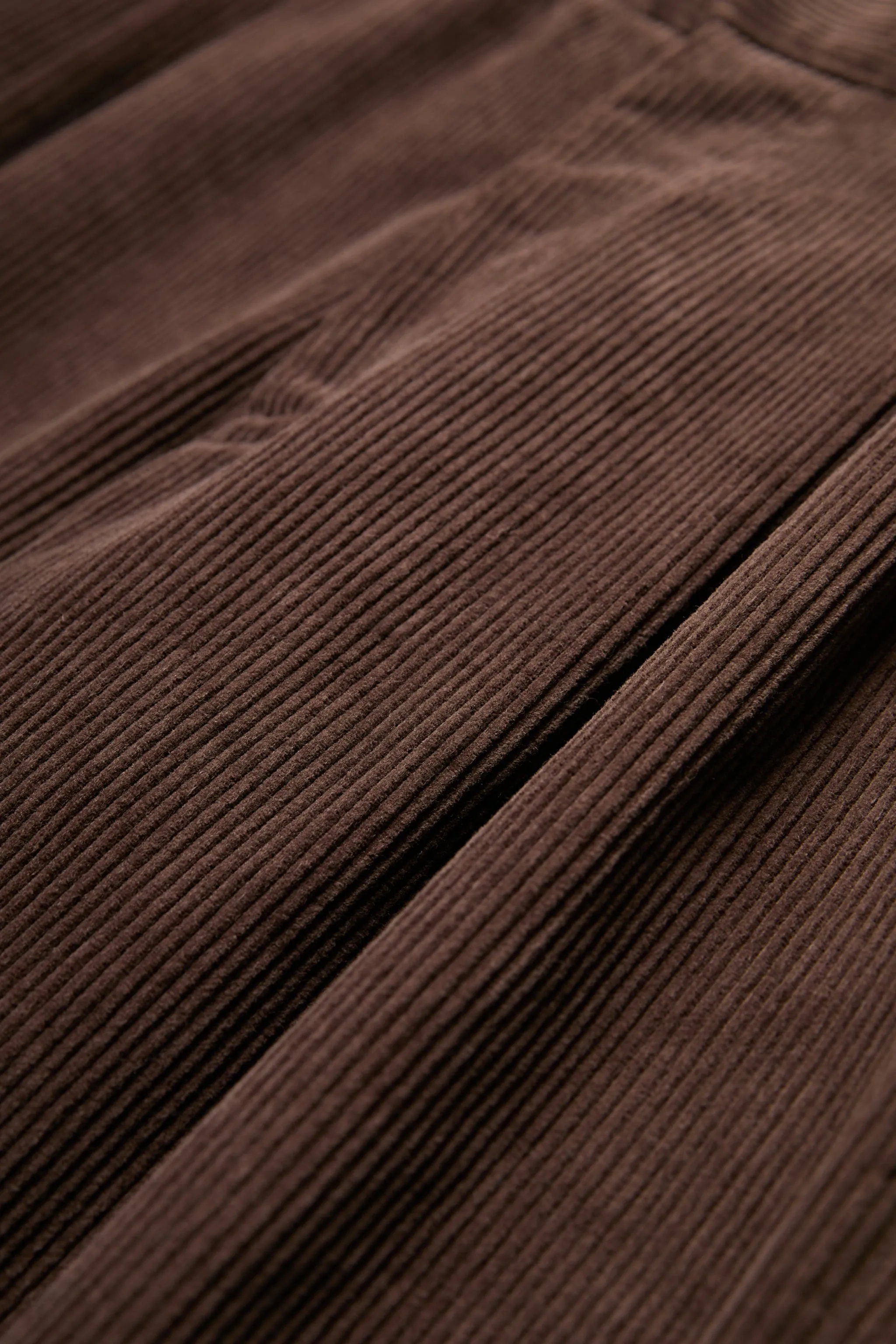 Intake Pleat Cord Pant Chocolate