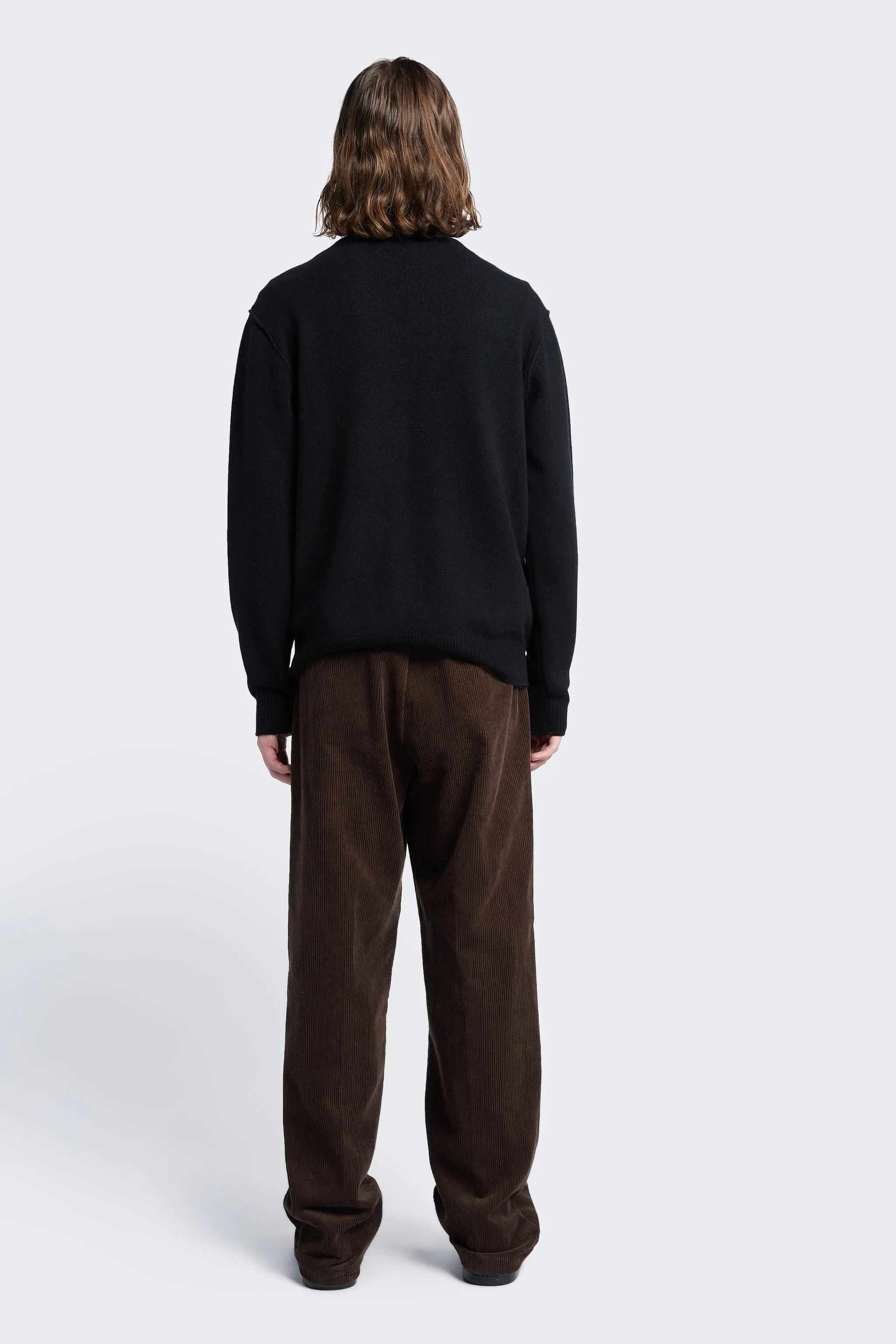 Intake Pleat Cord Pant Chocolate