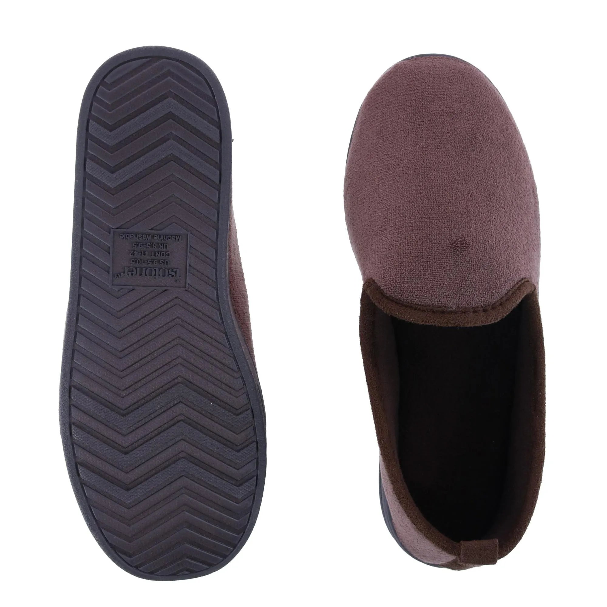 Isotoner Men's Microterry Samson Closed Back Slipper