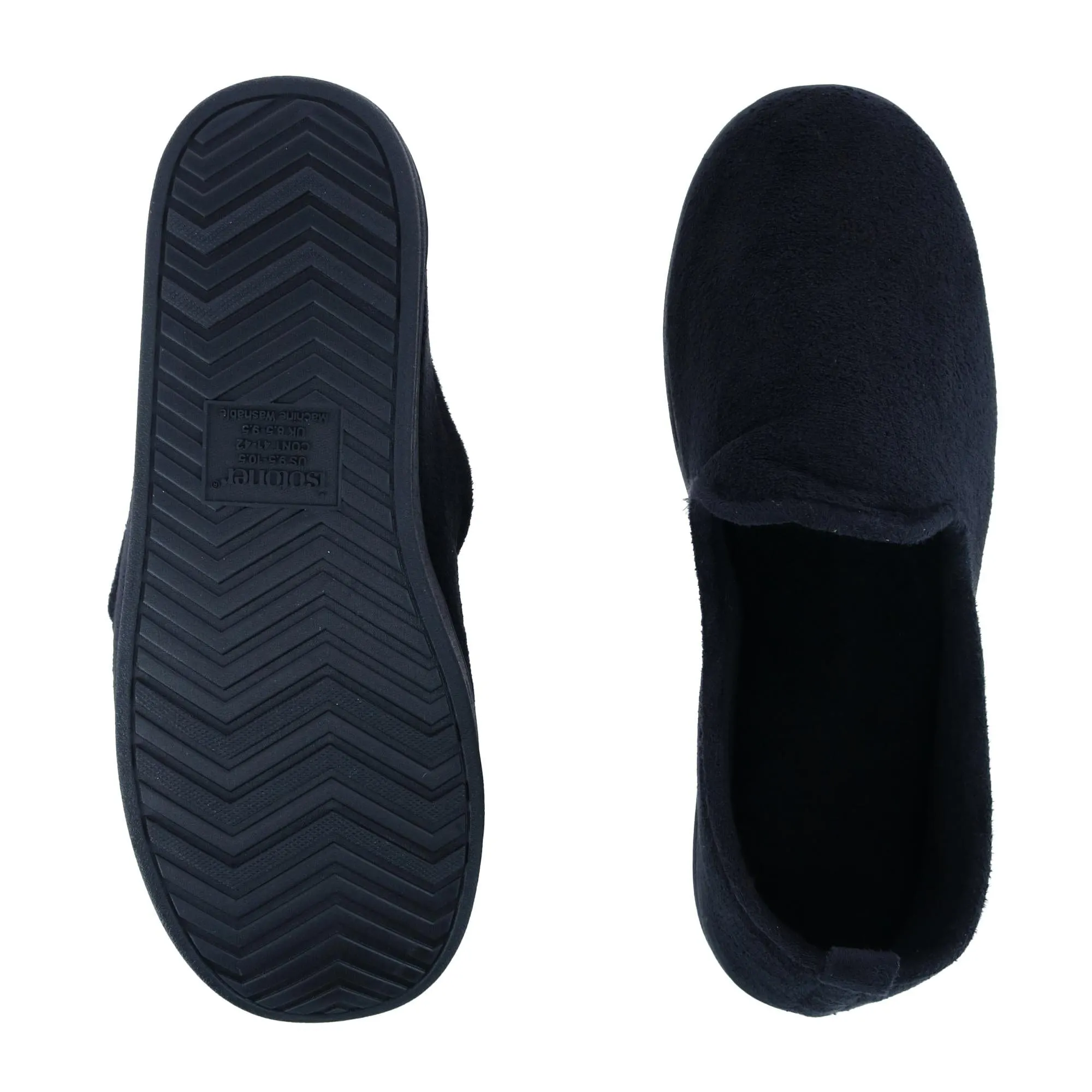 Isotoner Men's Microterry Samson Closed Back Slipper