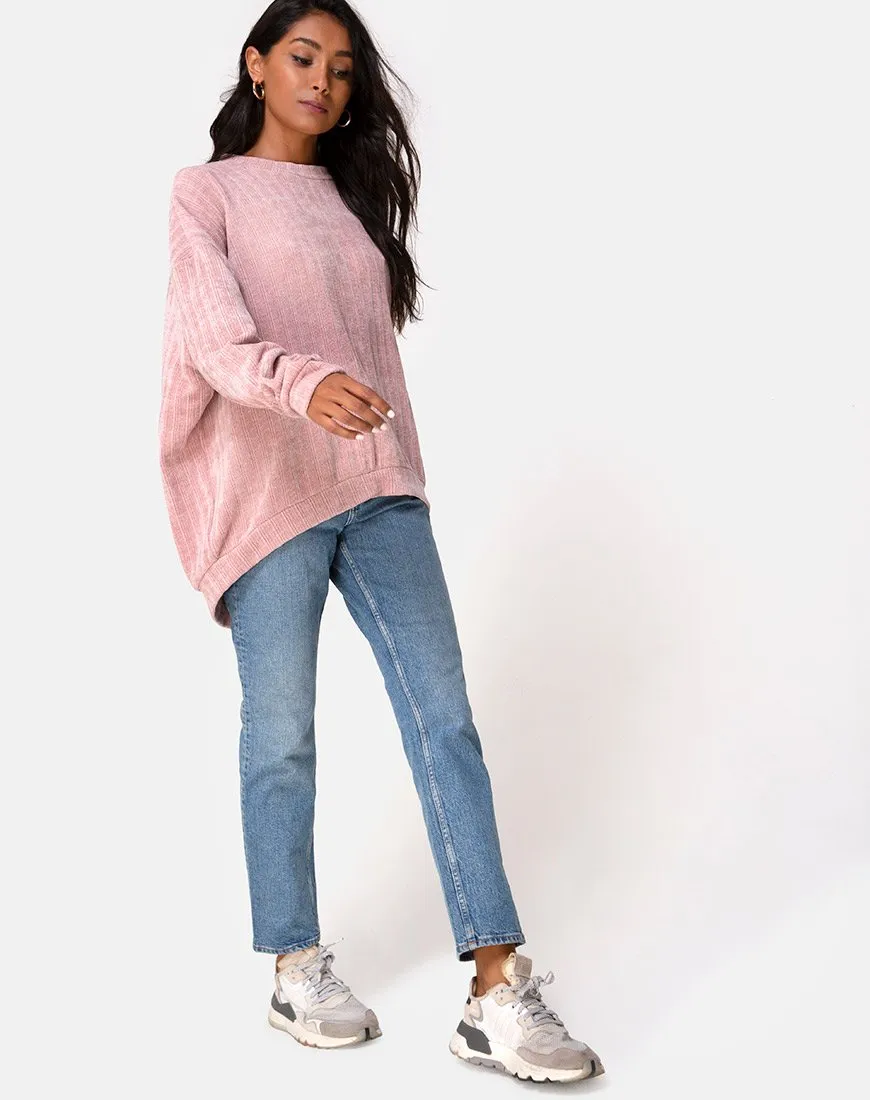 Jama Jumper in Knit Pink