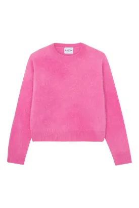 Kujten Loty Crewneck Sweater in Fuchsia