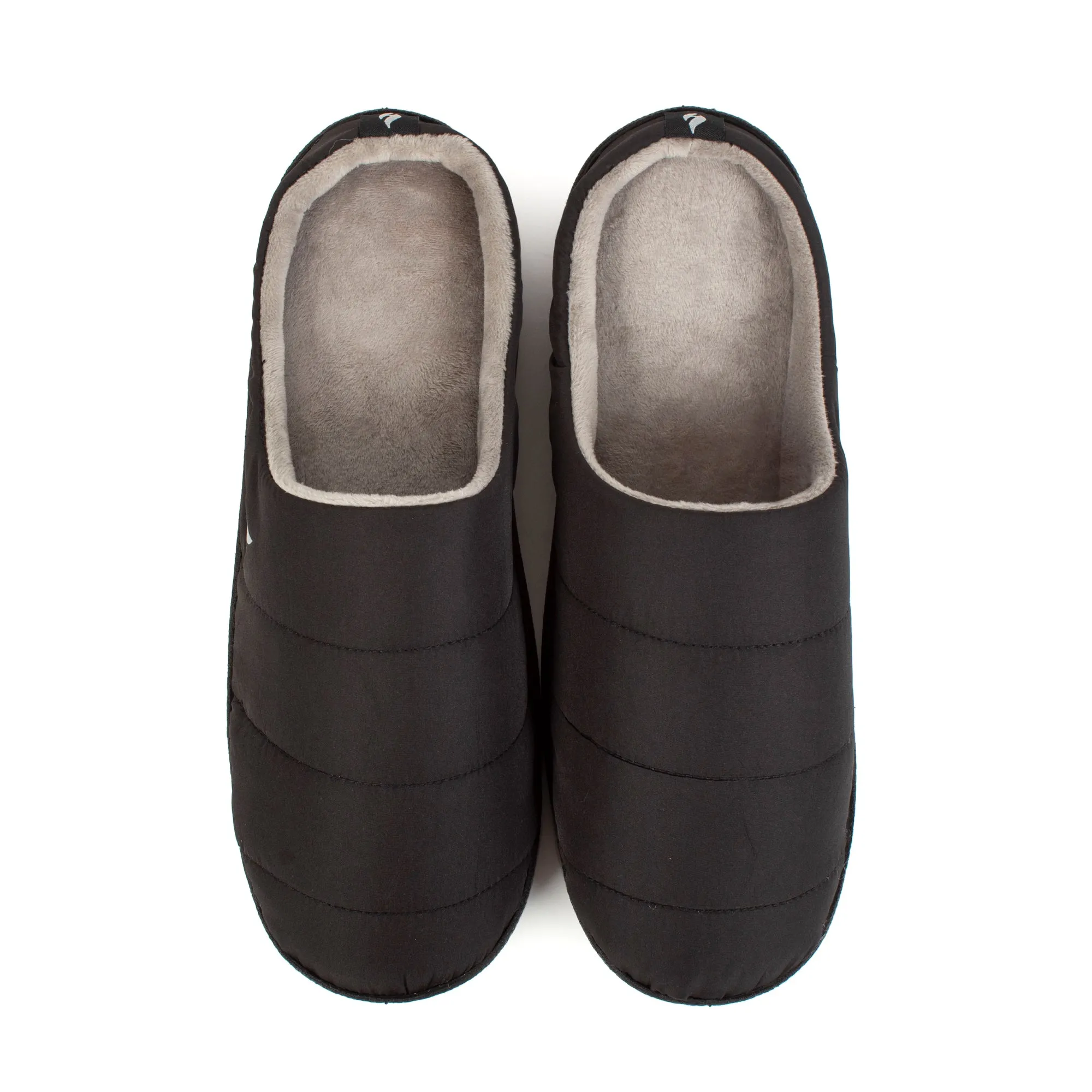 Ladies Henrietta Slip On Thermal Slippers - Black