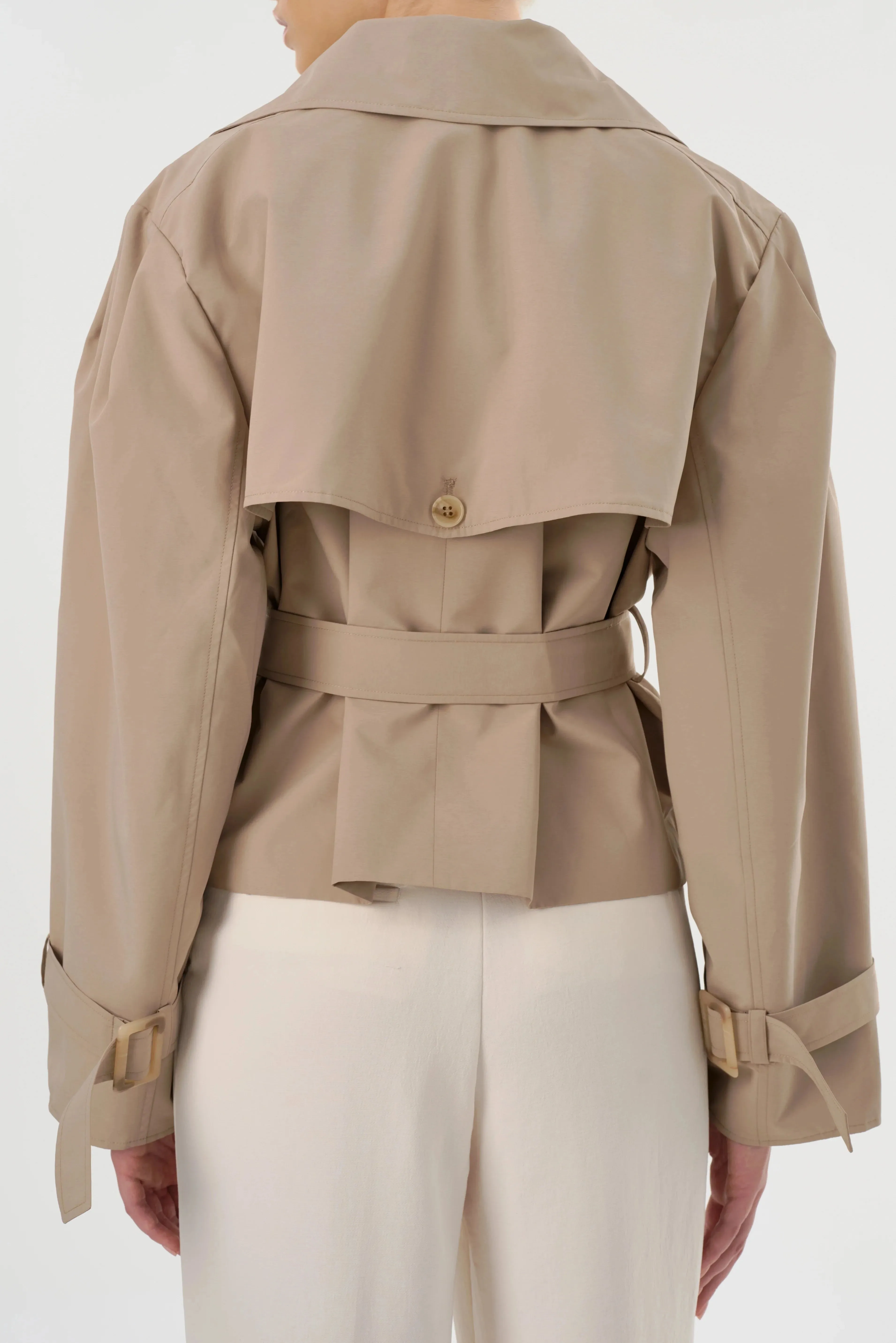 Lamarque Quinn Short Trench Jacket- Khaki