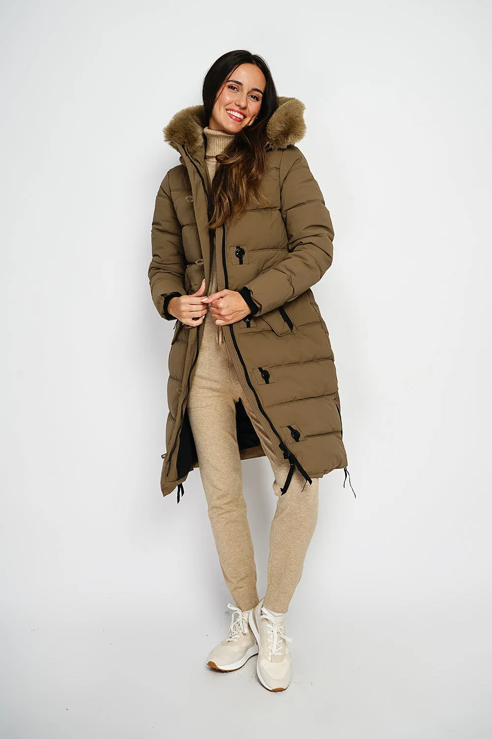 Long down jacket