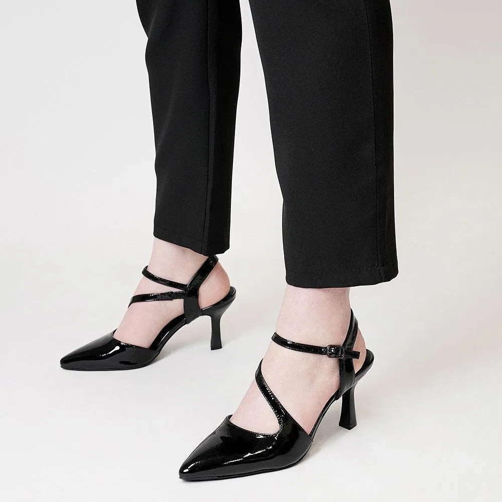 Lukka Black Patent Leather Heels