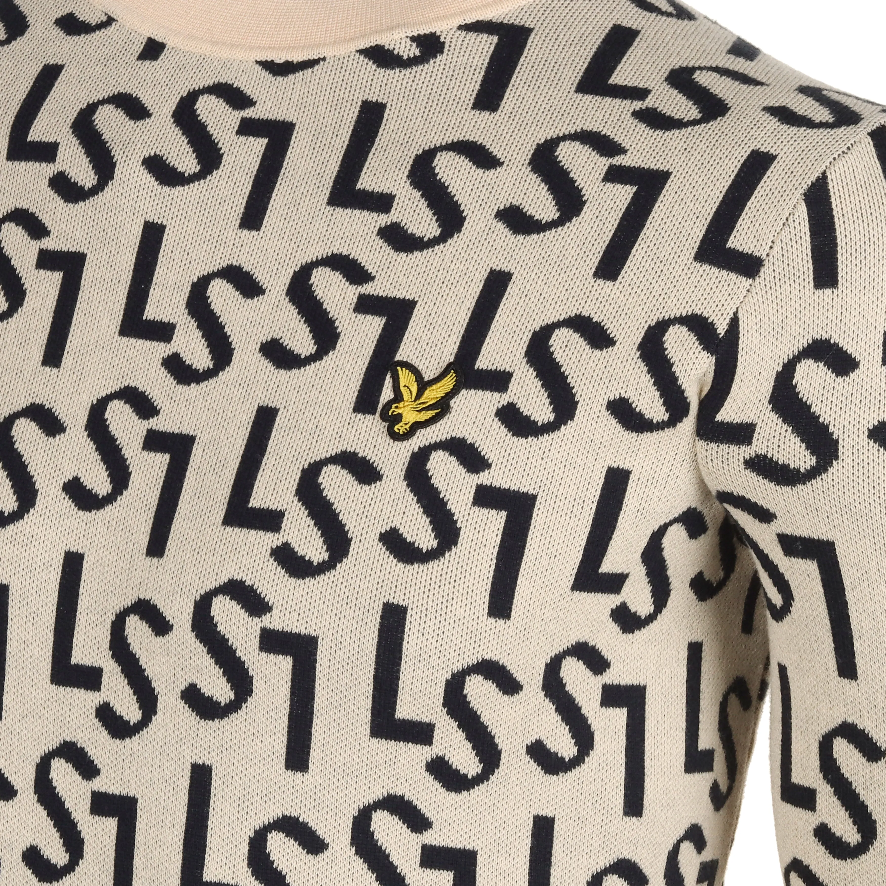 Lyle & Scott Golf Monogram Knitted Crew Neck