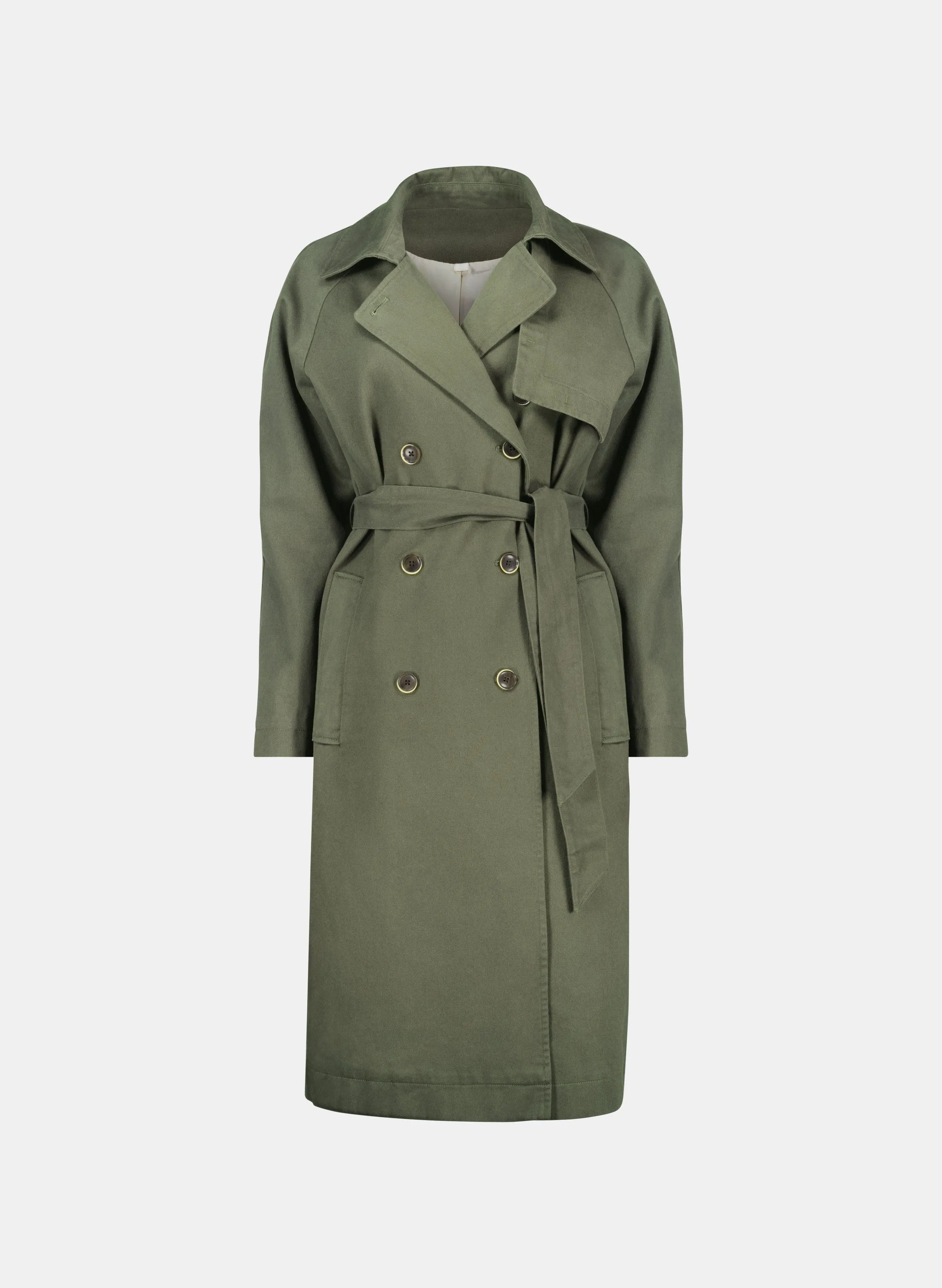 Marlee Organic Cotton Trench | Olive