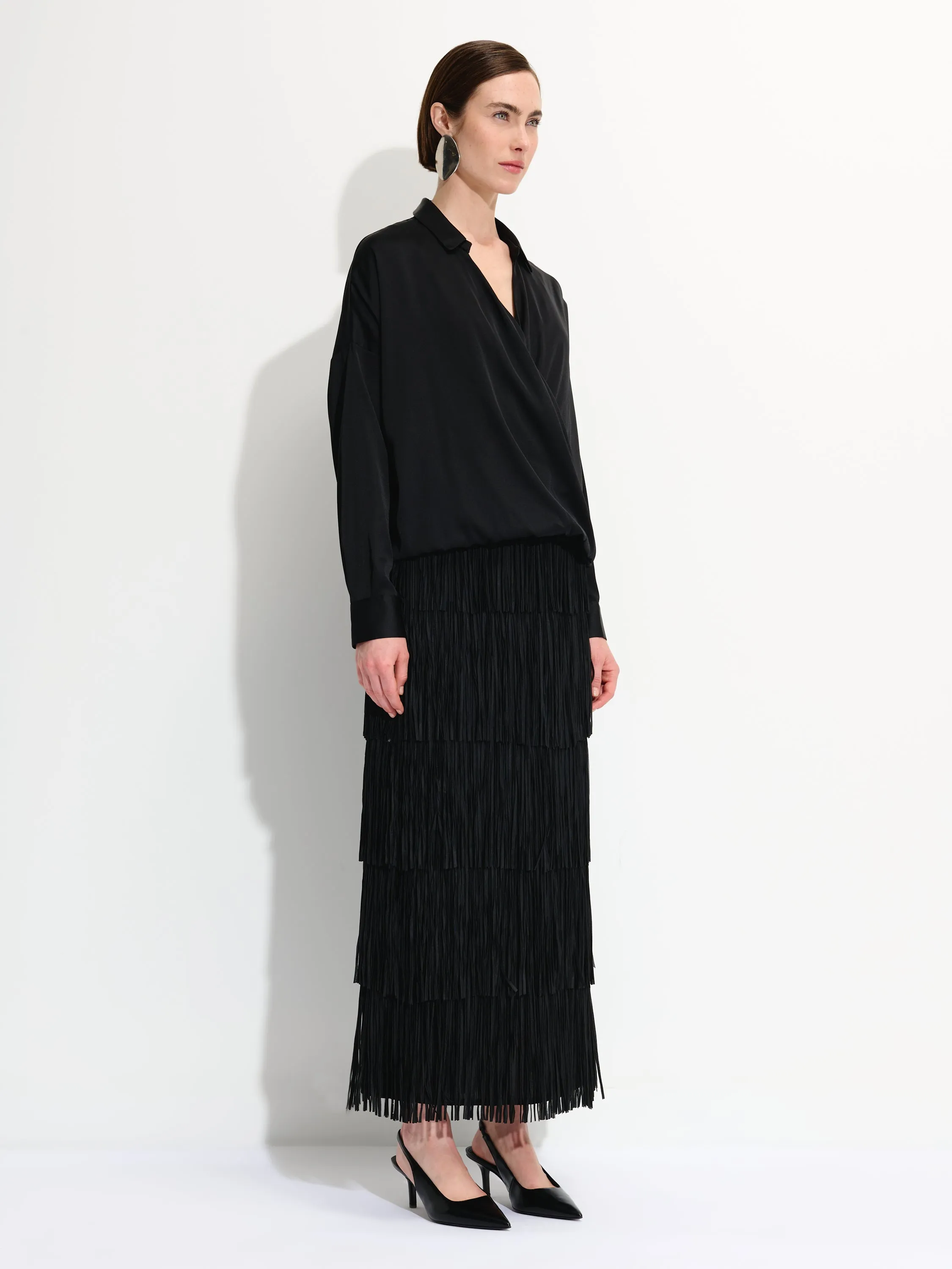 Maxi Fringed Skirt