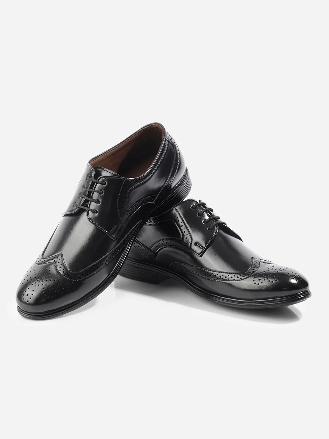 Men's Black Regular Toe Lace Up Formal (IX1079)