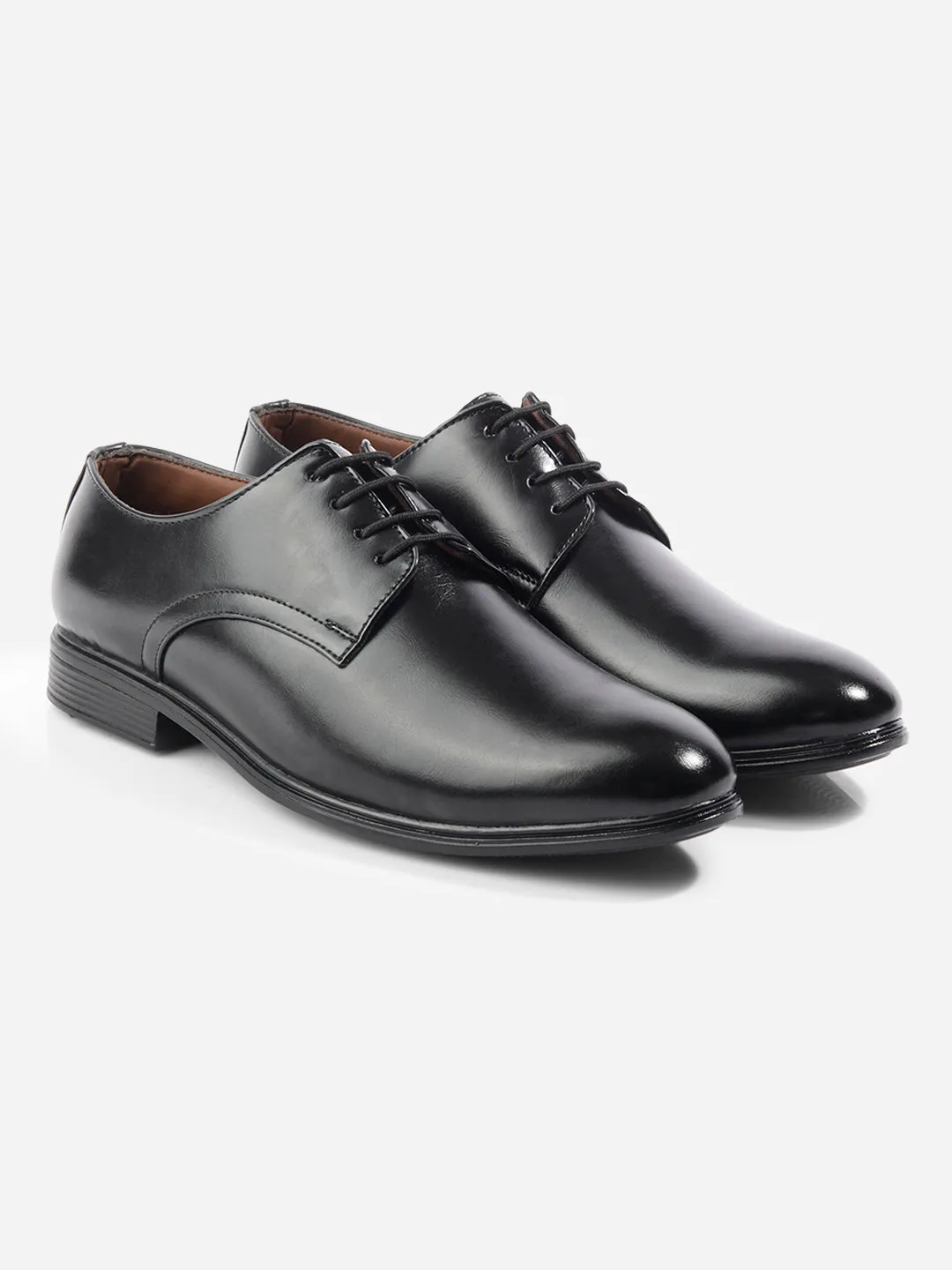 Men's Black Round Toe Lace Up Formal (IX1076)